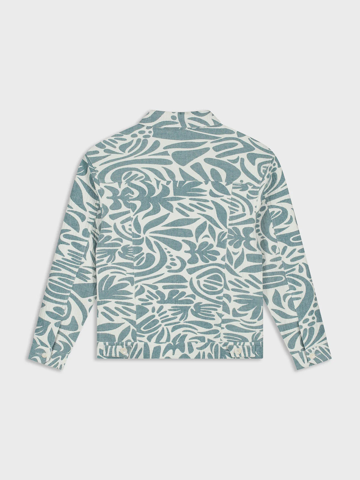 LAW OF THE SEA SAPPHIRE JACQUARD TRUCKER JACKET Green