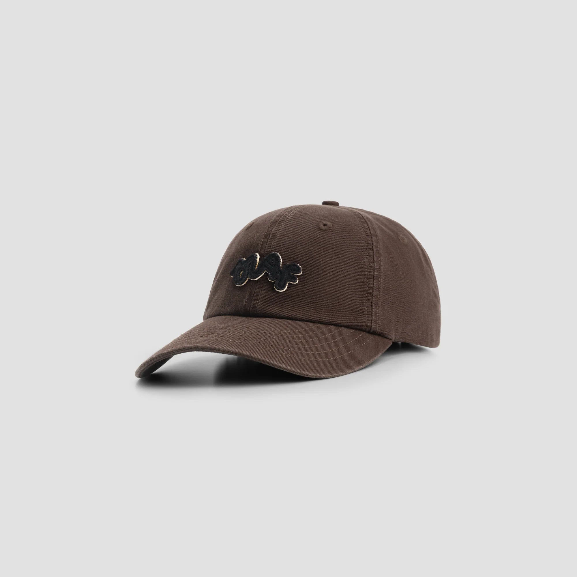 OLAF WASHED SIGNATURE LOGO CAP - CHOCOLATE PLUM