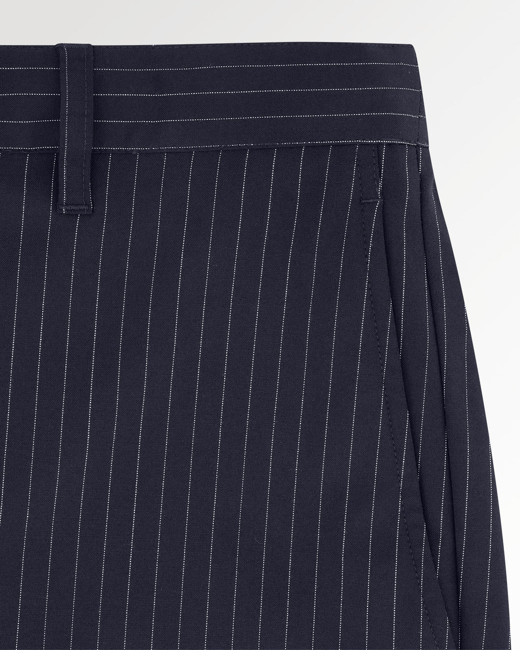 FILLING PIECES Drapy Pants Pinstripe Blue