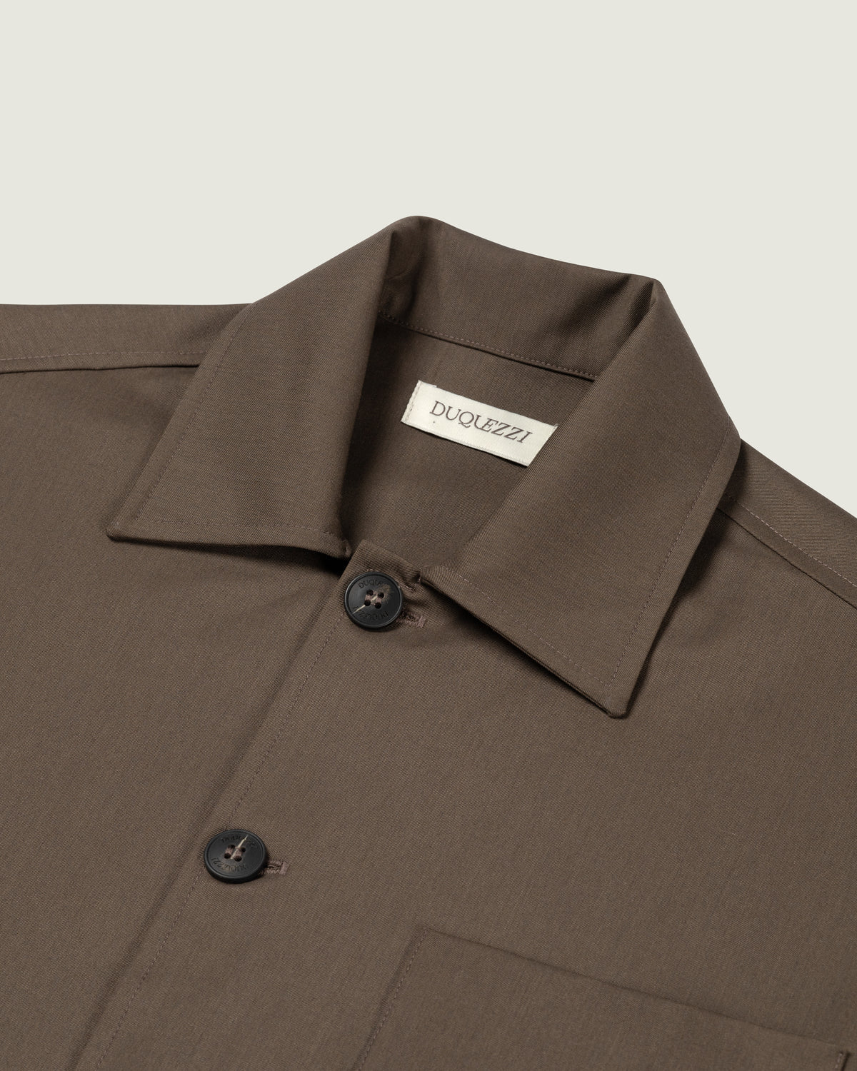 DUQUEZZI WOOL BLEND OVERSHIRT | CARAMEL SYRUP