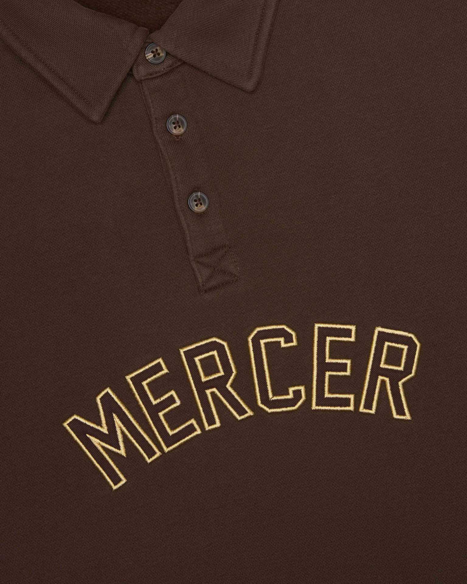 MERCER The Mercer Sweat Polo Brown