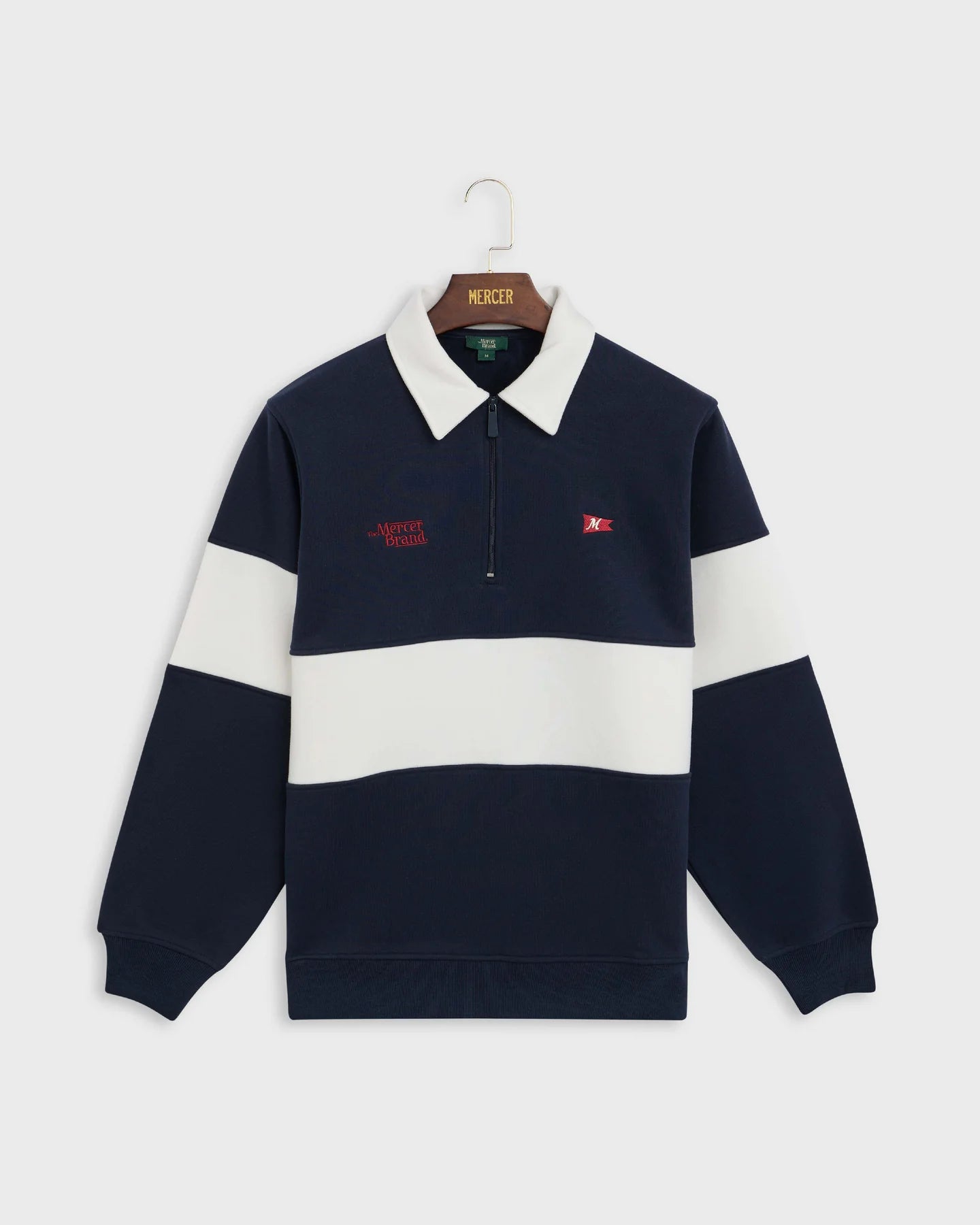 MERCER The Mercer Rugby Polo Blue