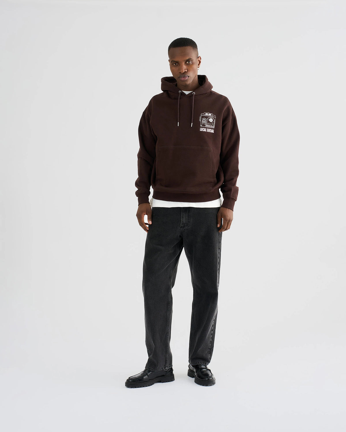 RESTERÖDS ELLIOT HOODIE | BROWN