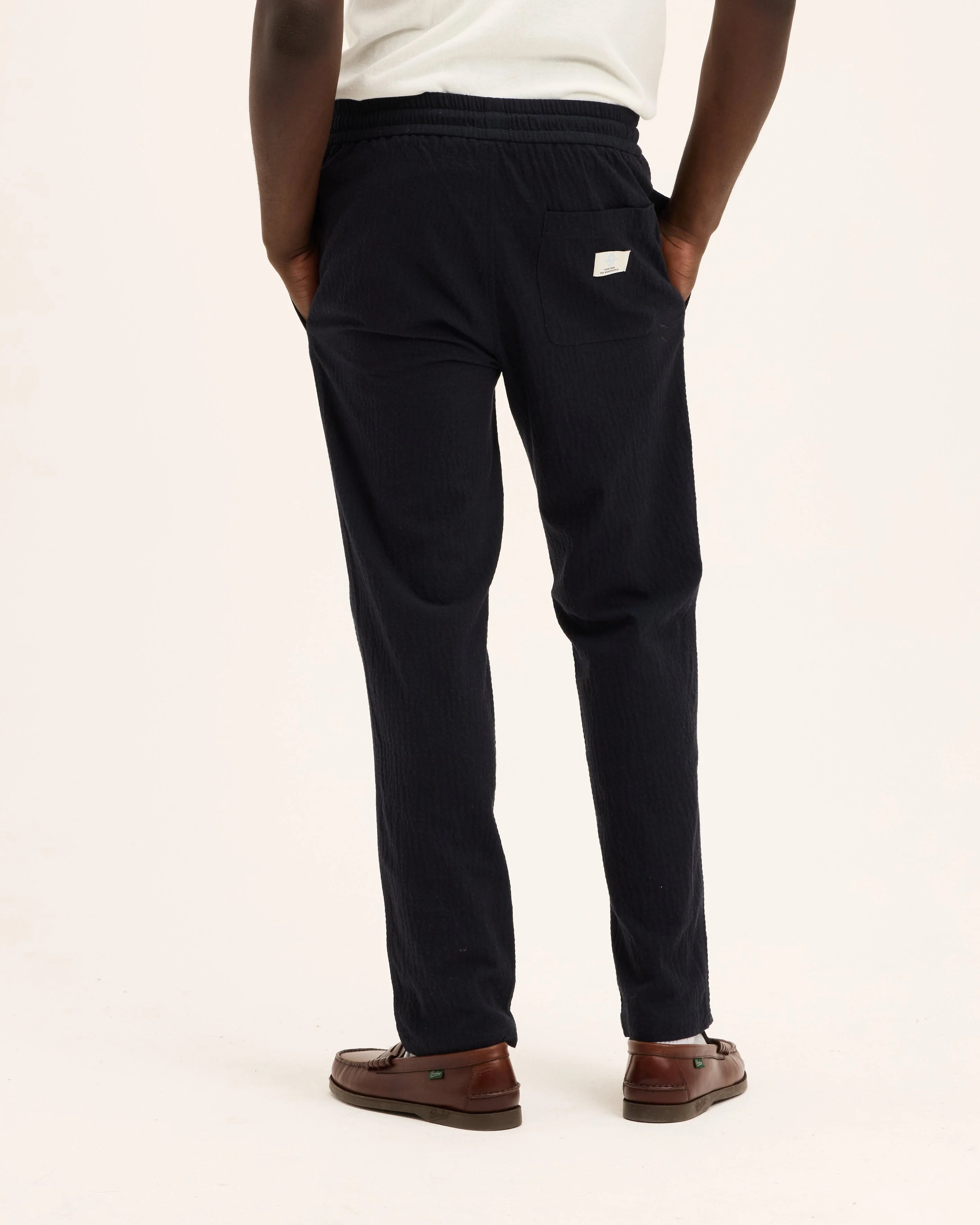 GOOD PEOPLE Bob Relaxed Fit Trousers Navy
