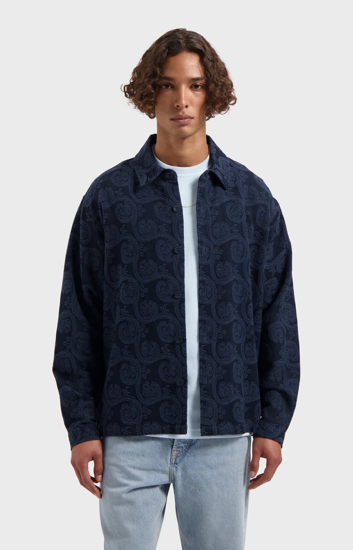 LAW OF THE SEA MARINE JACQUARD SHIRT Sky Captain