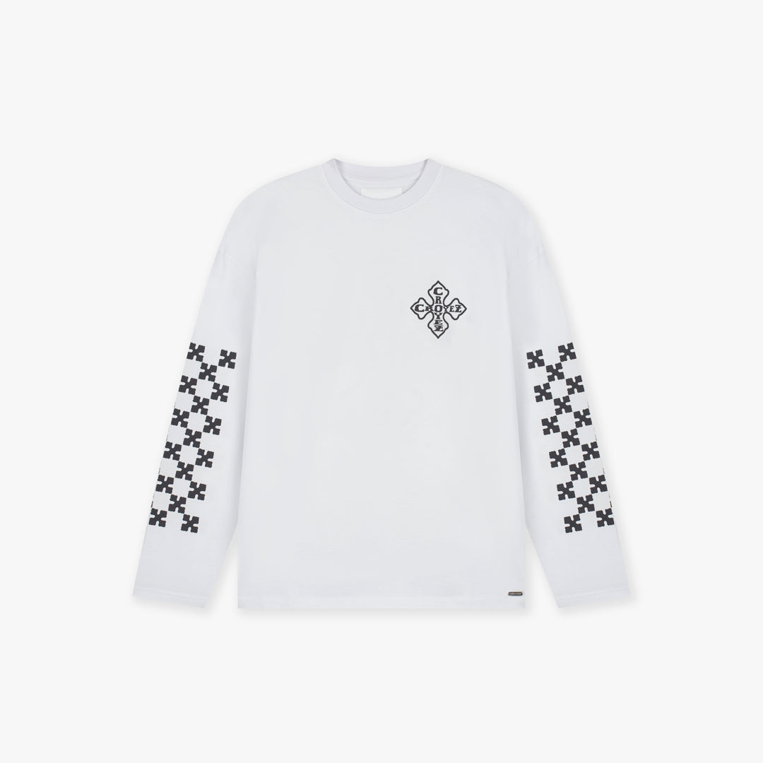 Croyez Cross Longsleeve T-Shirt | White