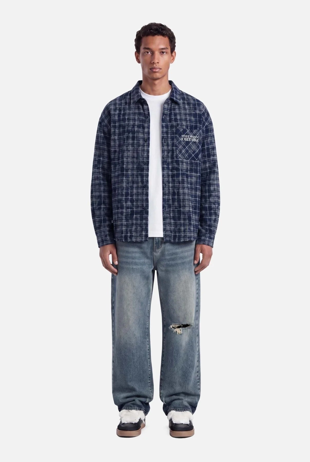 DON’T WASTE CULTURE LEVI OVERSHIRT | BLUE