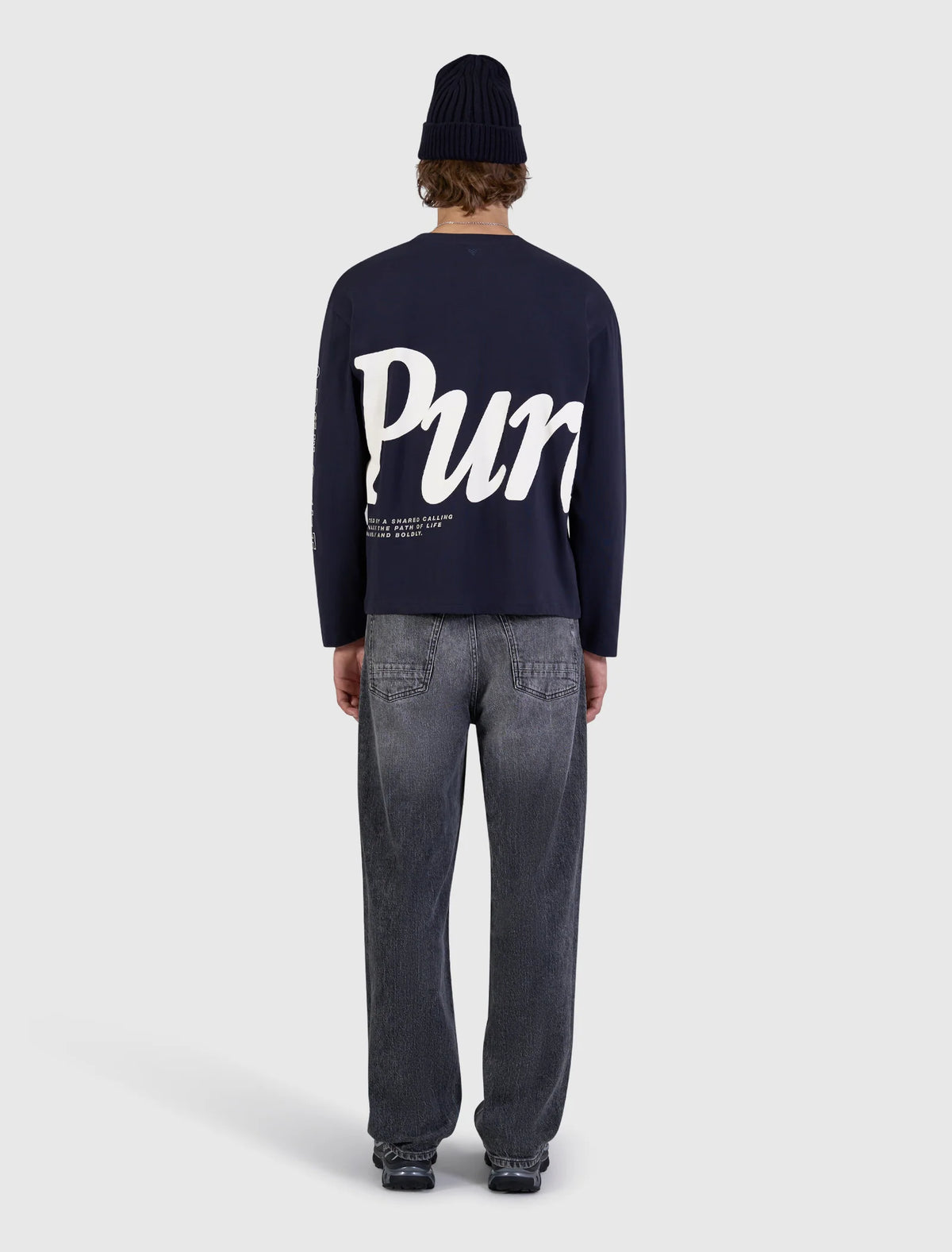 PURE PATH PURE LONGSLEEVE T-SHIRT Dark Navy