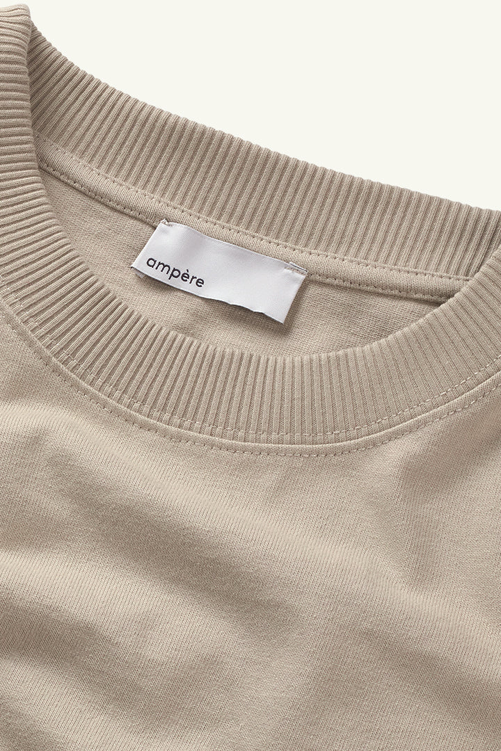 Ampère August Dry Jersey OE Tee in Abbey Stone