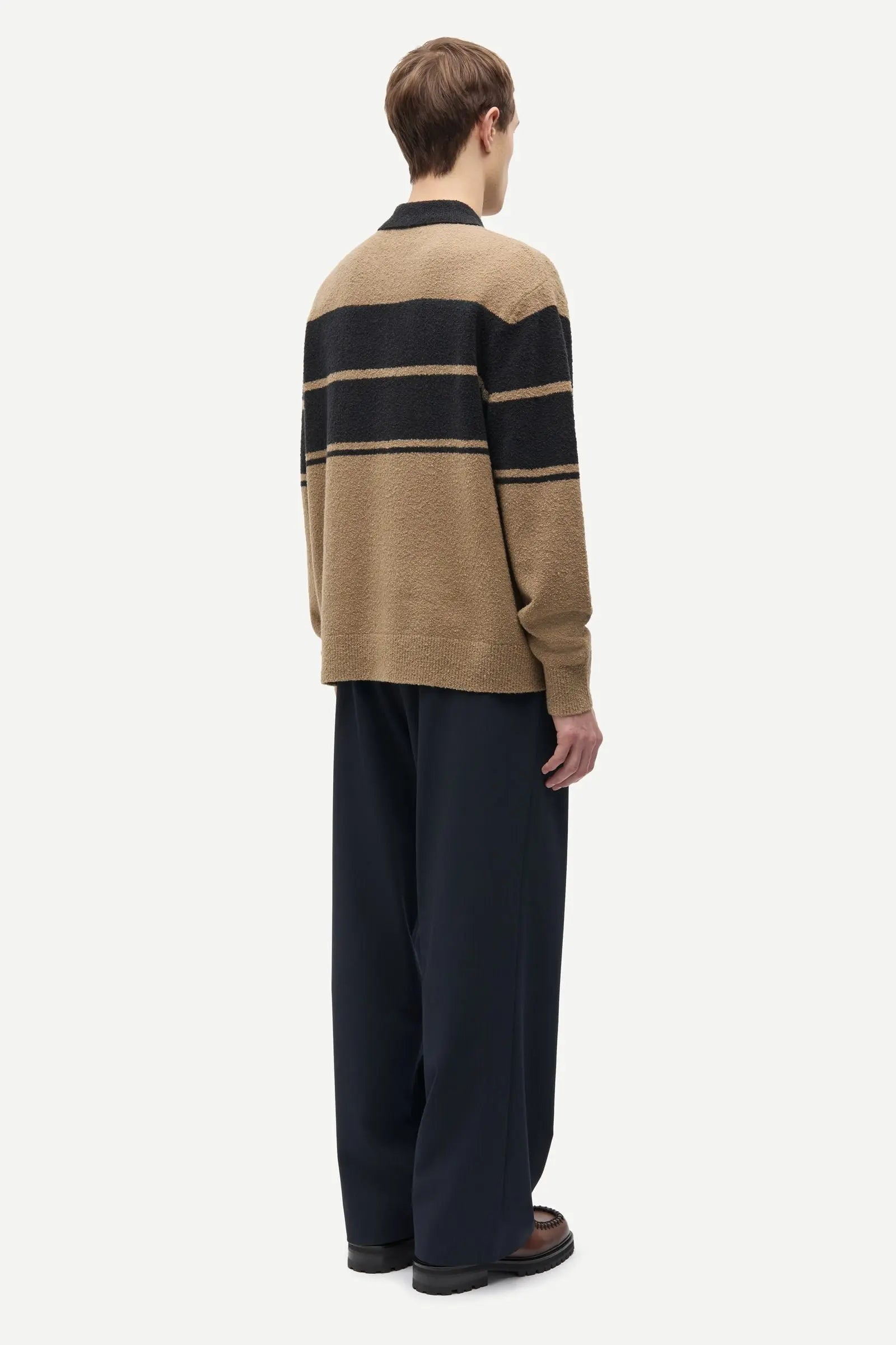 SAMSOE SAMSOE SANINO HZ POLO 15179 Washed Black Mel.