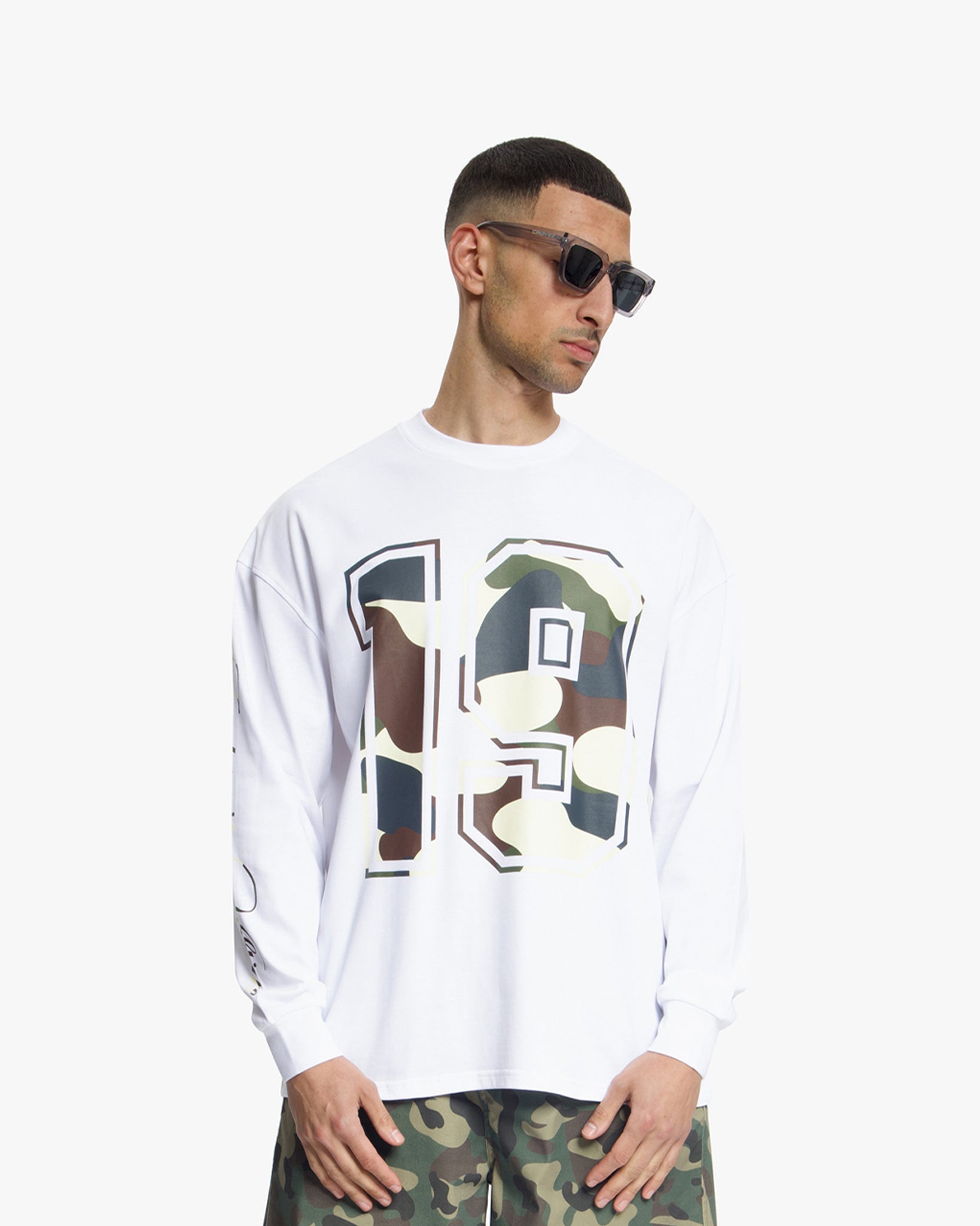Croyez Camo Longsleeve | WHITE