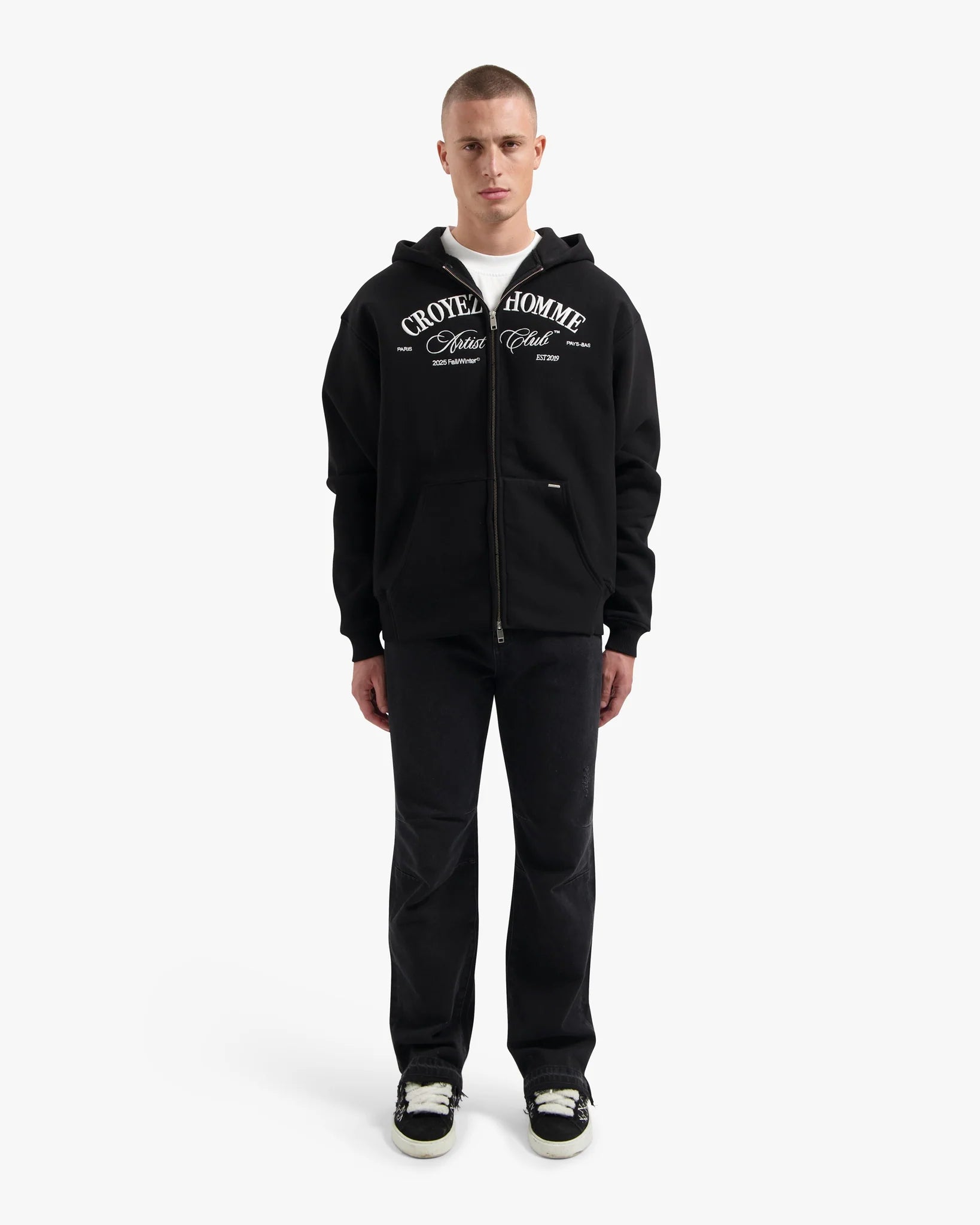 CROYEZ ARTIST CLUB ZIP-HOODIE | BLACK