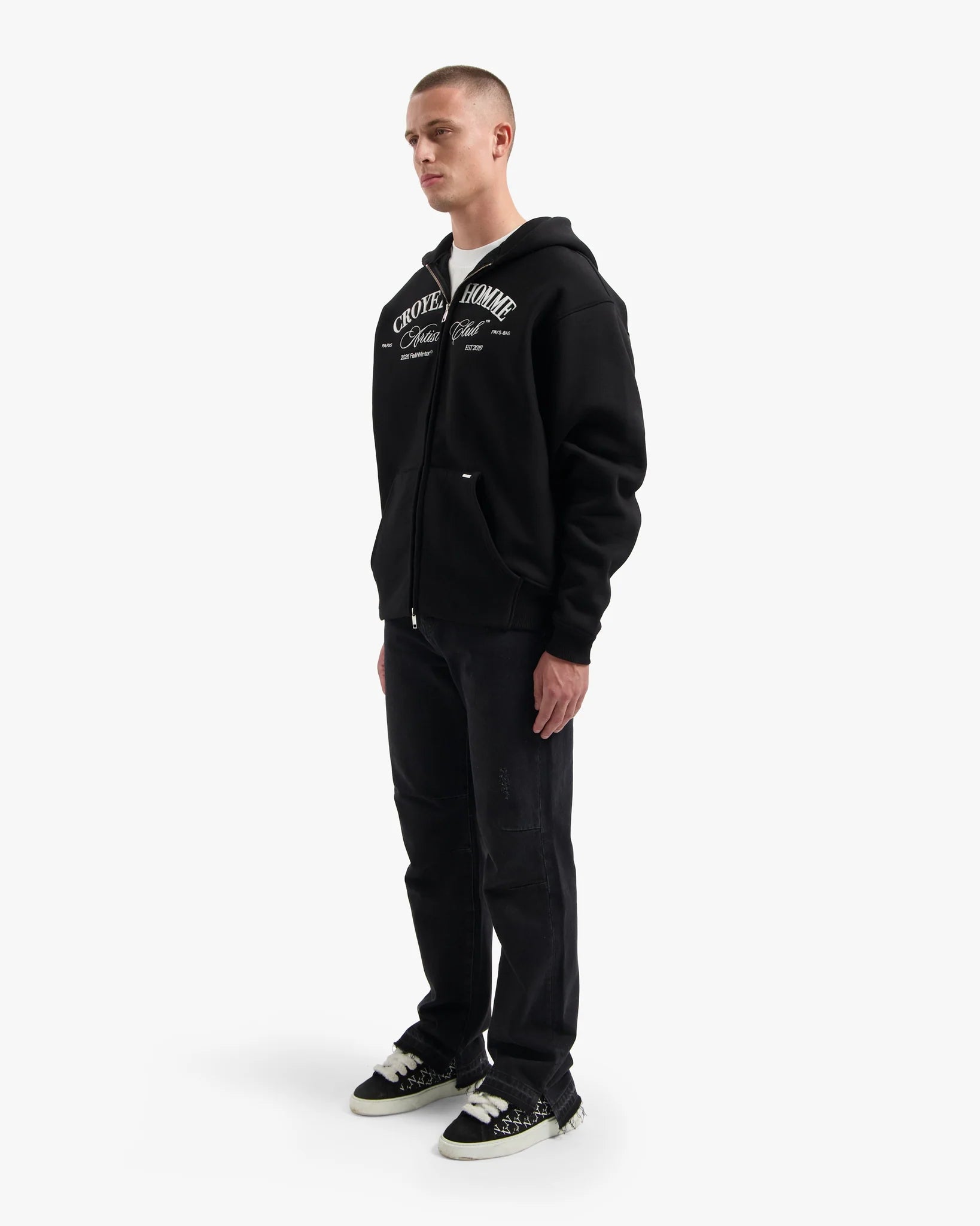 CROYEZ ARTIST CLUB ZIP-HOODIE | BLACK