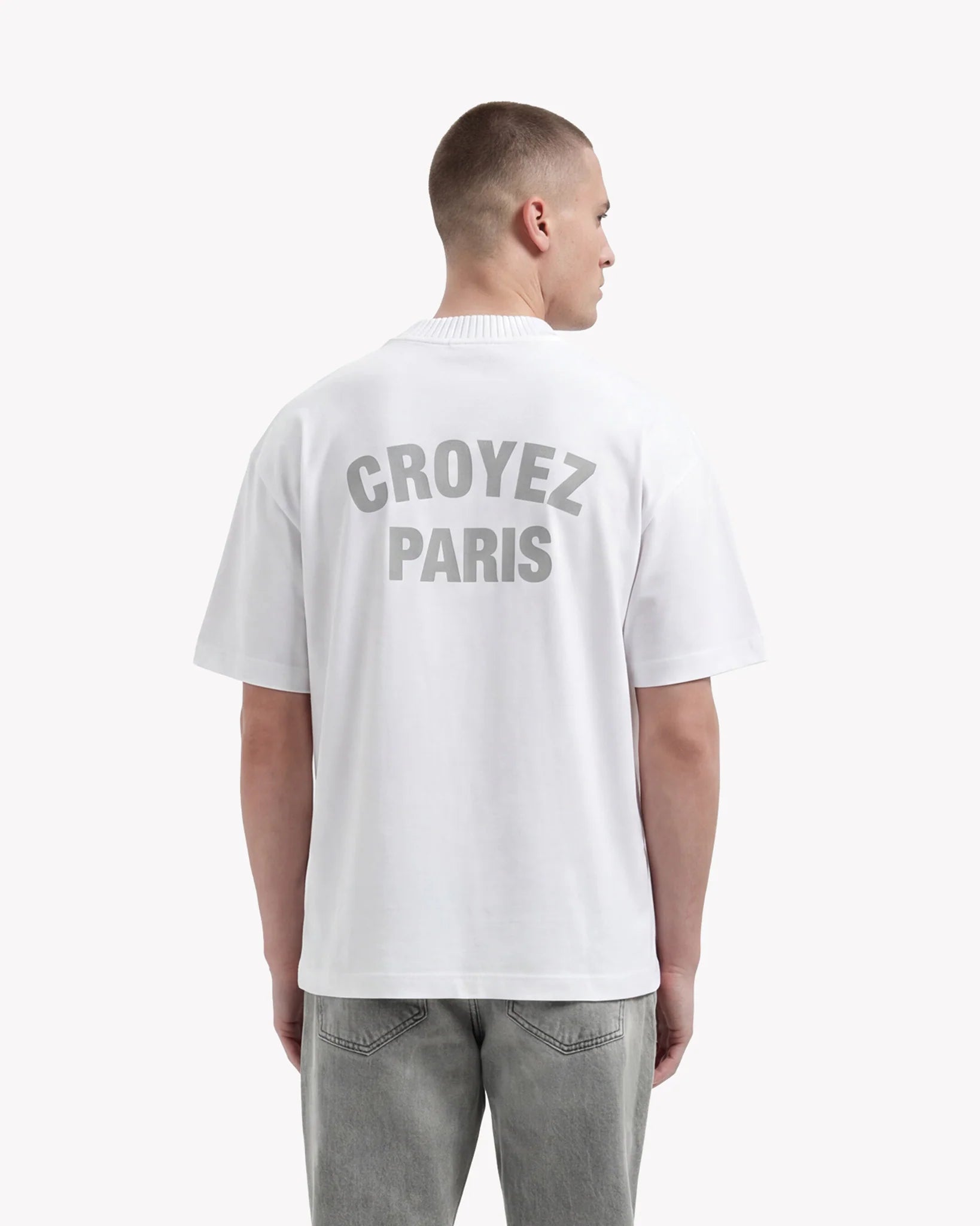 Croyez Paris Knit T-Shirt | White