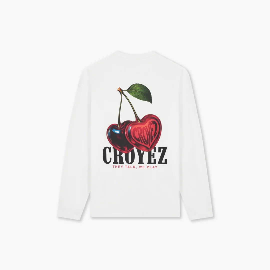 Croyez Cerise D'Amour Longsleeve | White
