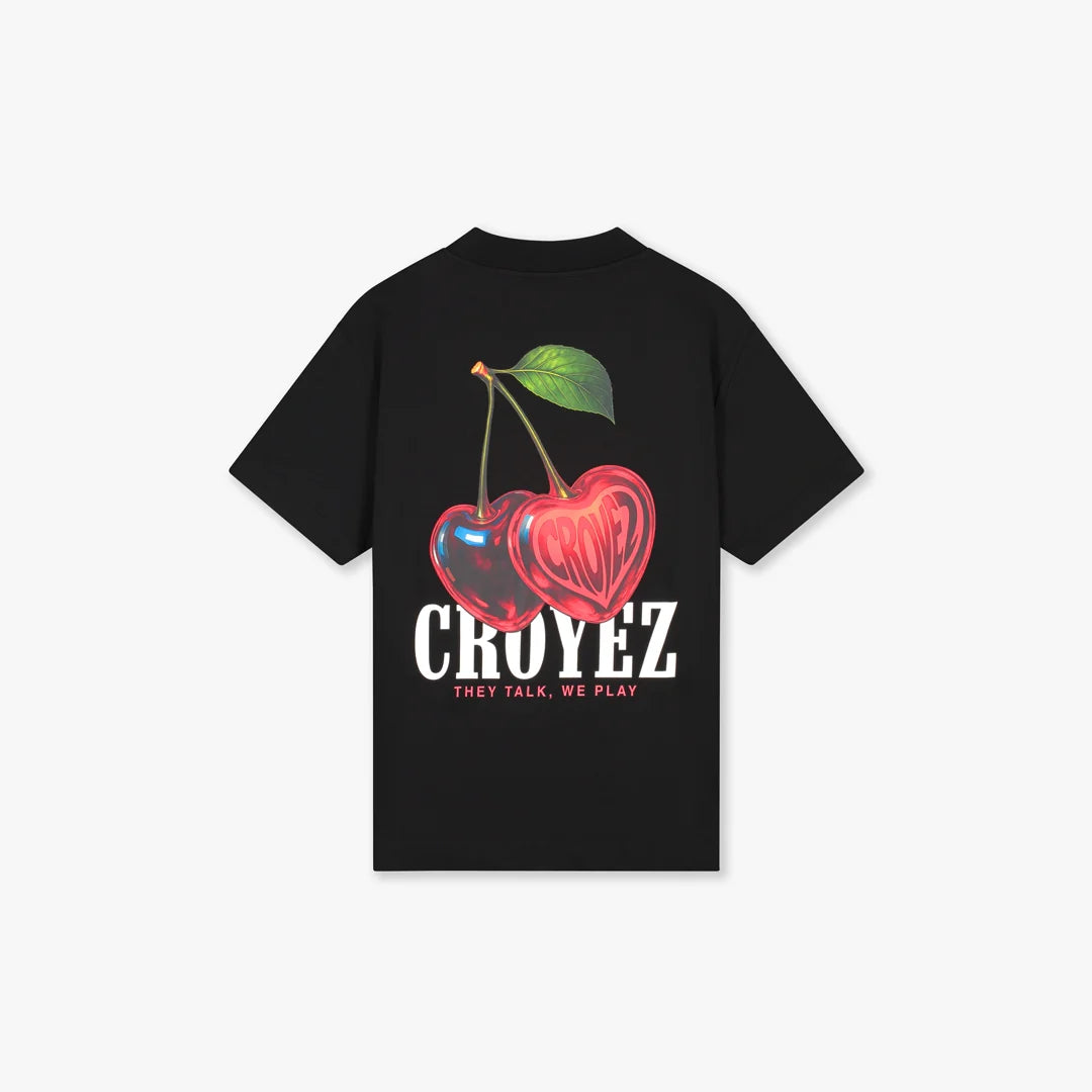 Croyez Cerise D'Amour T-Shirt | Zwart