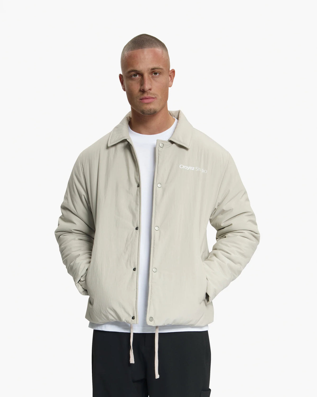 CROYEZ PADDED COACH JACKET Light Beige
