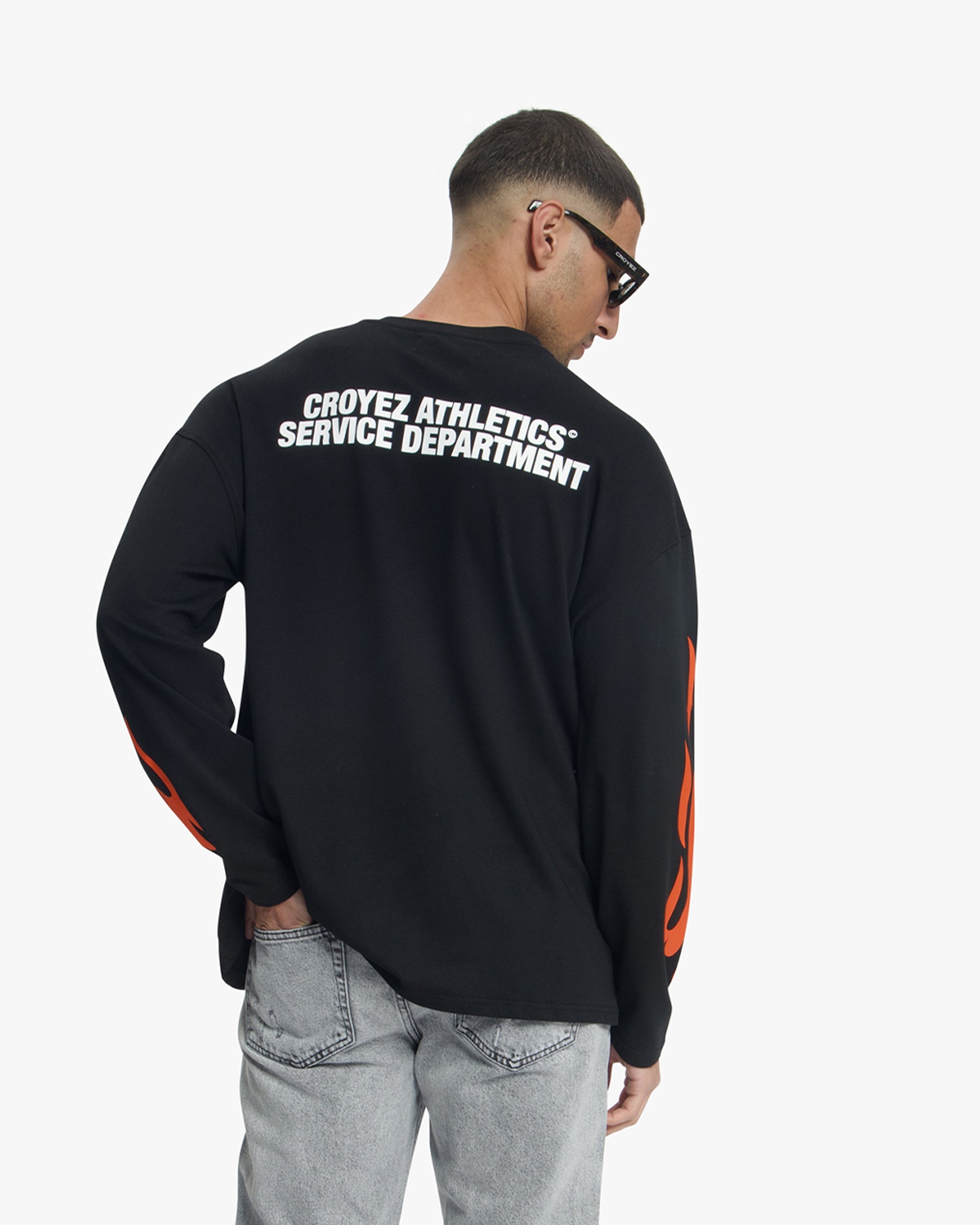 Croyez Service Dept Longsleeve | Black/Orange