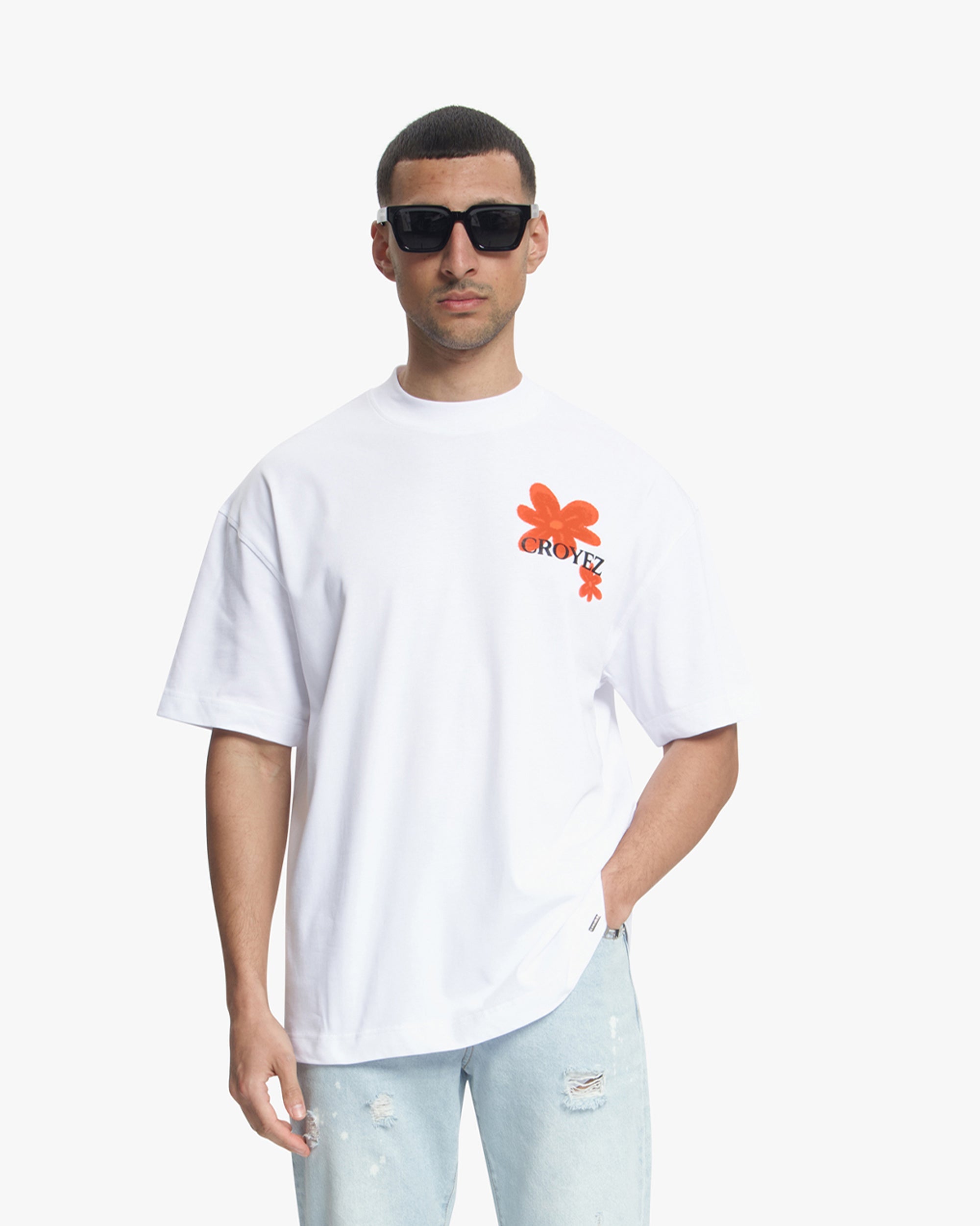Croyez Botanique T-Shirt | White/Orange