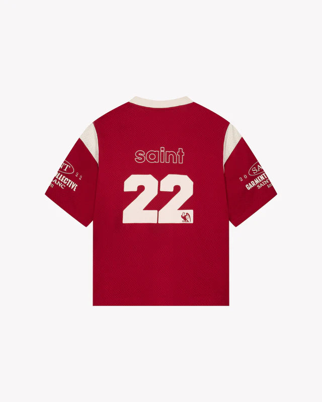 SAINT BLANC COLLECTIVE JERSEY Oxblood Red