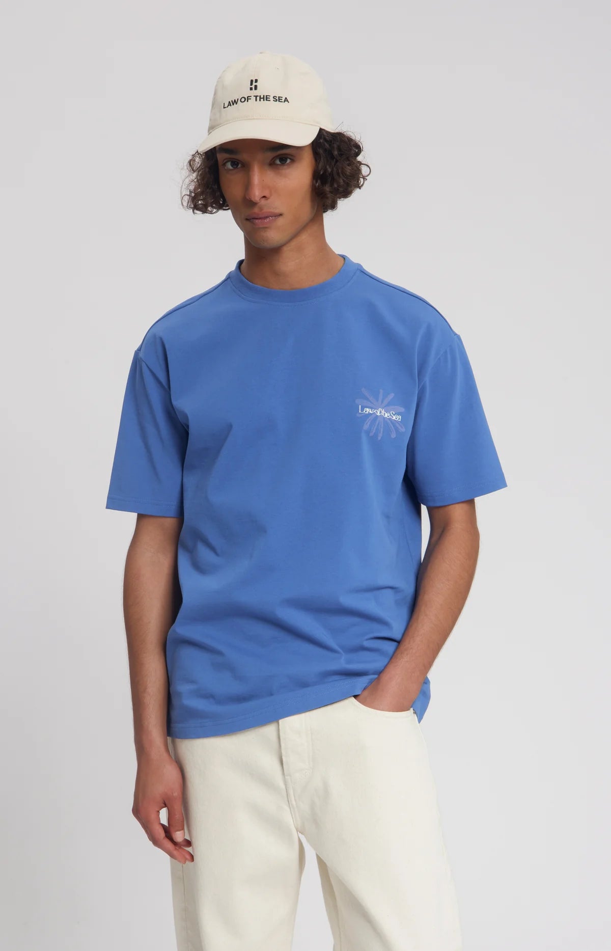 LAW OF THE SEA PETALS ARTWORK T-SHIRT Dutch Blue