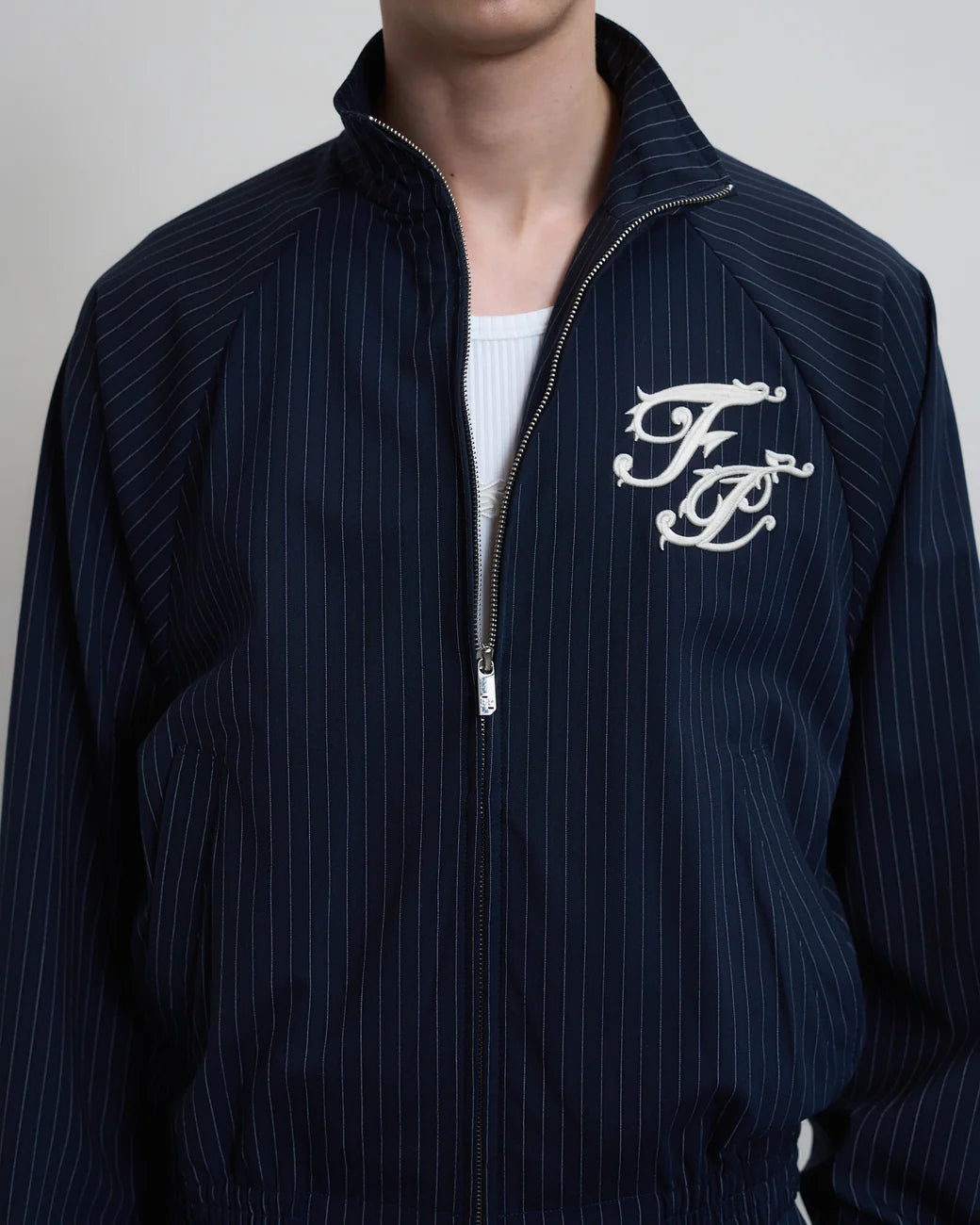 FILLING PIECES Track Jacket Pinstripe Blue