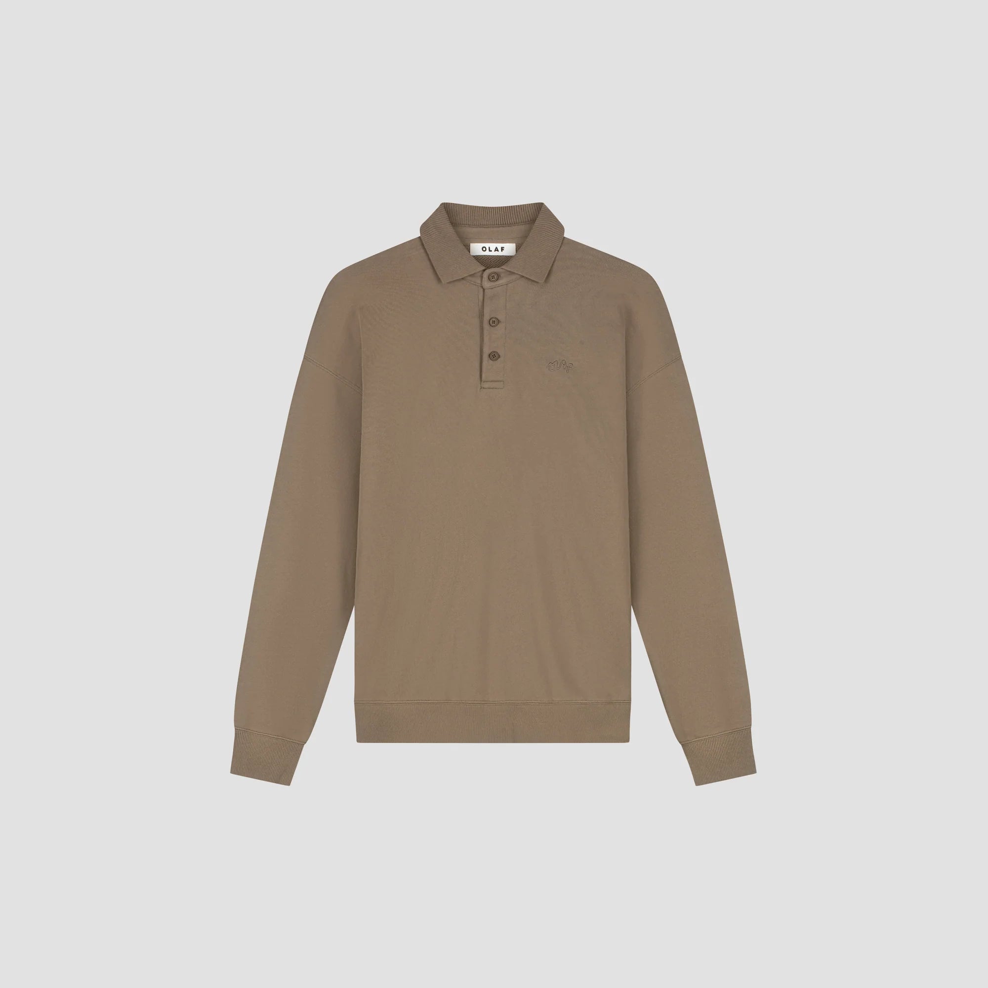 OLAF SIGNATURE OVERSIZED POLO - CHOCOLATE CHIP