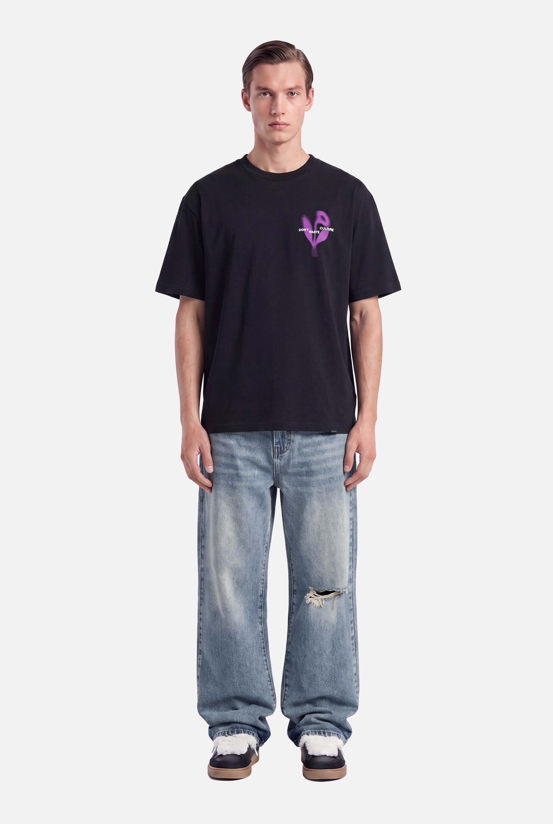 DON’T WASTE CULTURE FITZ T-SHIRT | BLACK