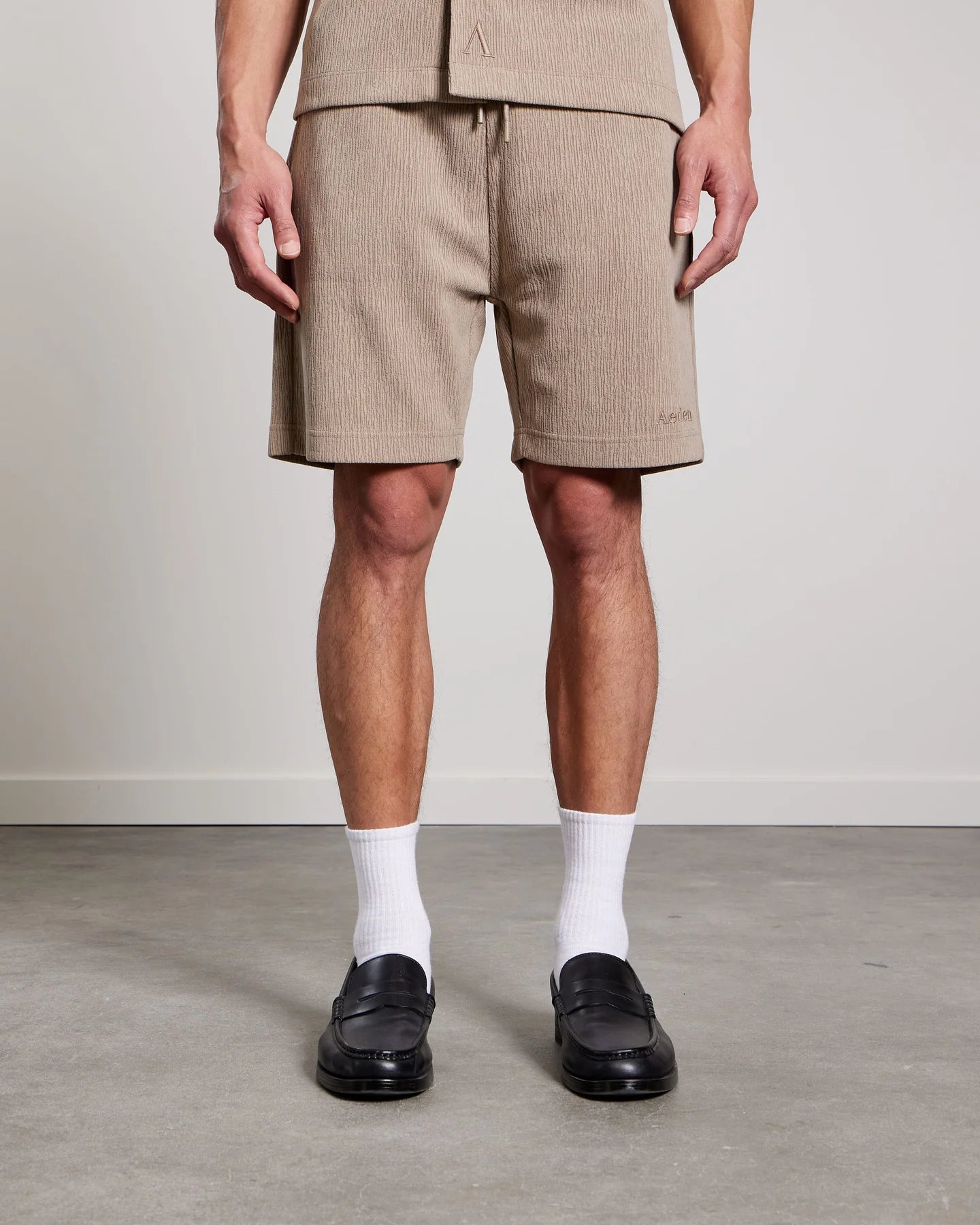 AEDEN VITO SHORTS | LEAD GREY
