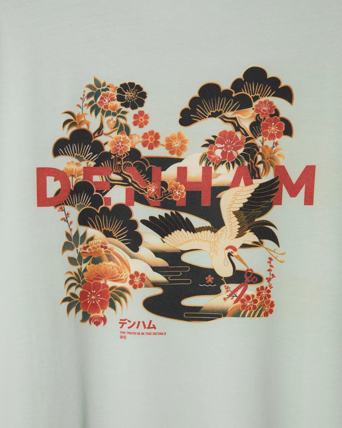 DENHAM KANSAI GRAPHIC TEE Green