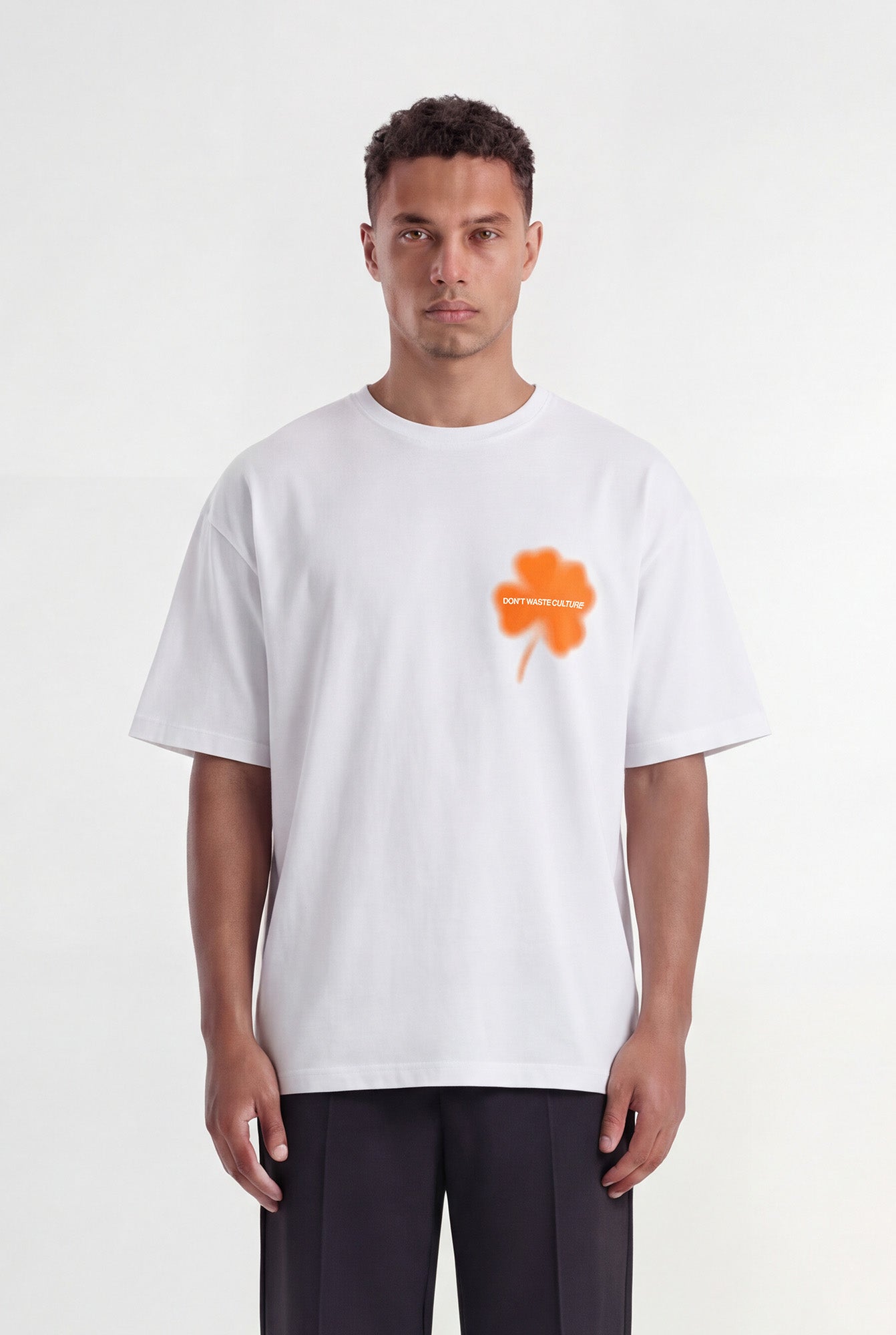 DON’T WASTE CULTRE Kaorisa T-shirt White/Orange