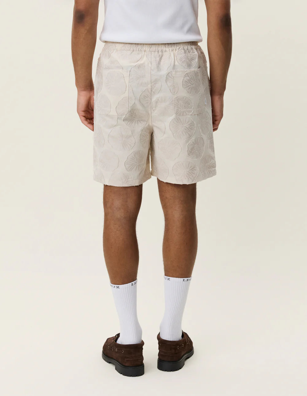 LES DEUX Dahlia Jacquard Shorts Light Sand