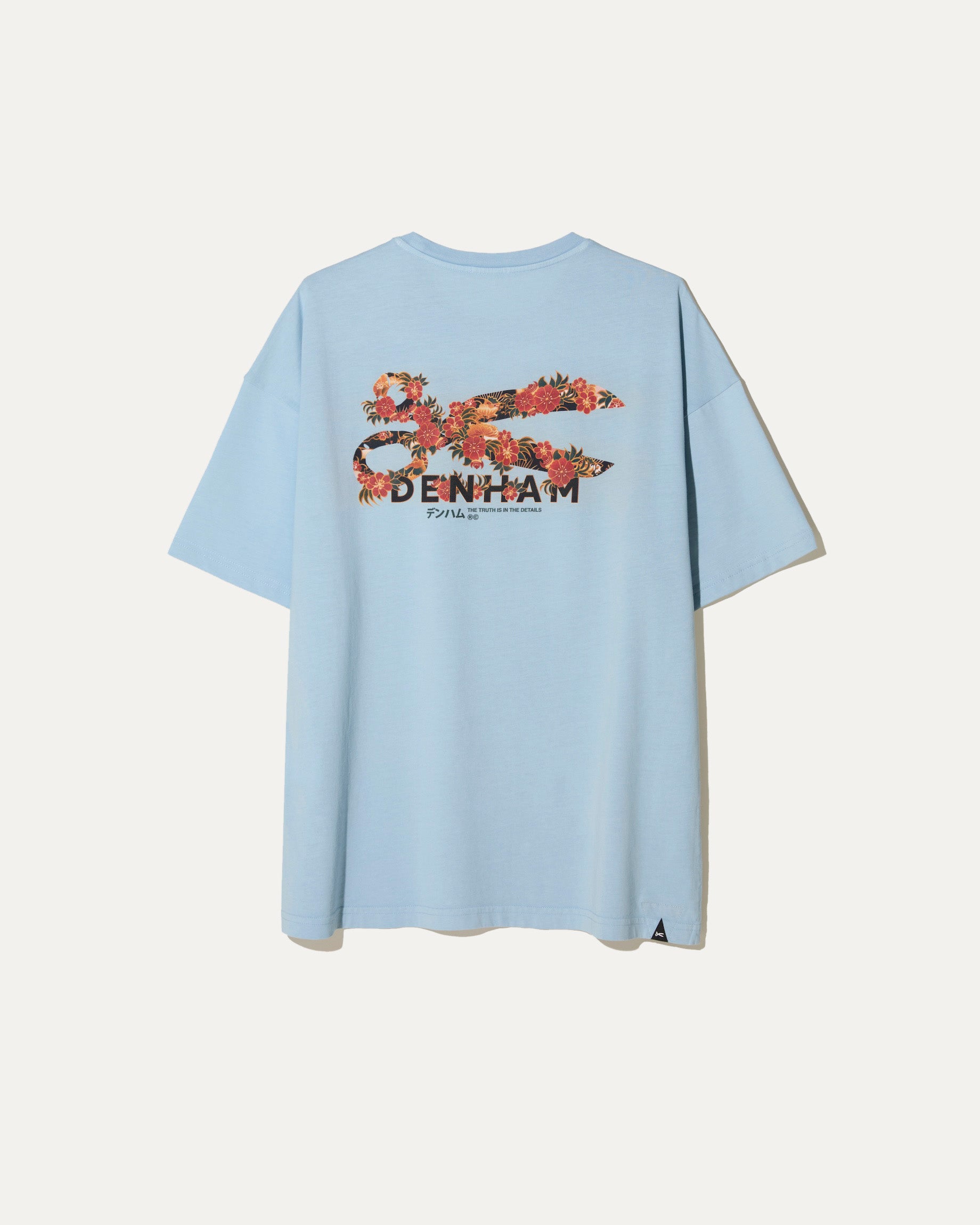 DENHAM FLOWY GRAPHIC TEE LWJ BLUE