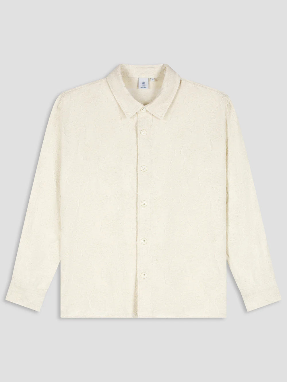 DUSK JACQUARD OVERSHIRT Almond Milk