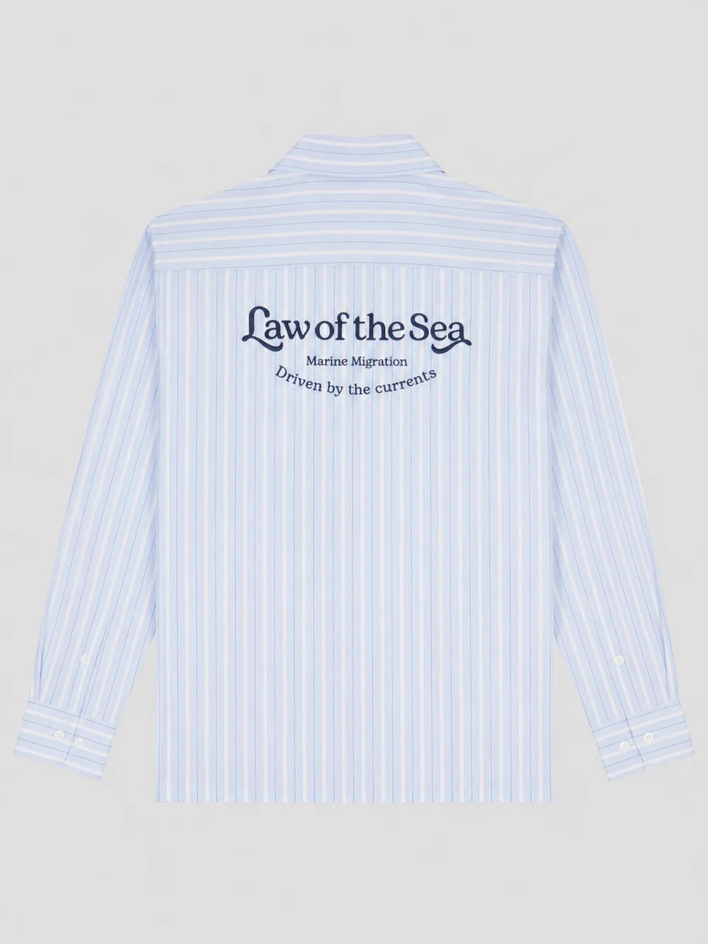 SQUALL YARN DYED STRIPED SHIRT Light Blue