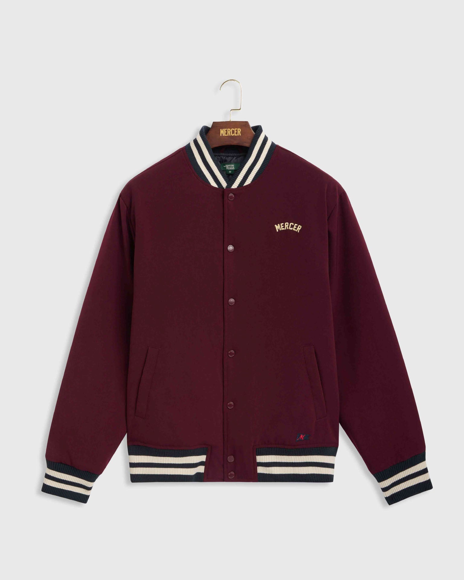 MERCER The Mercer Varsity Jacket Bordeaux