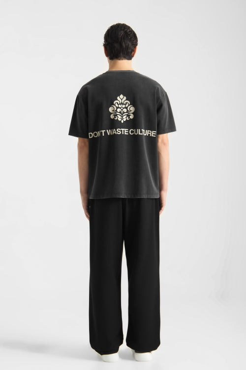 DON'T WASTE CULTURE AZEMARI T-SHIRT | WASHED BLACK