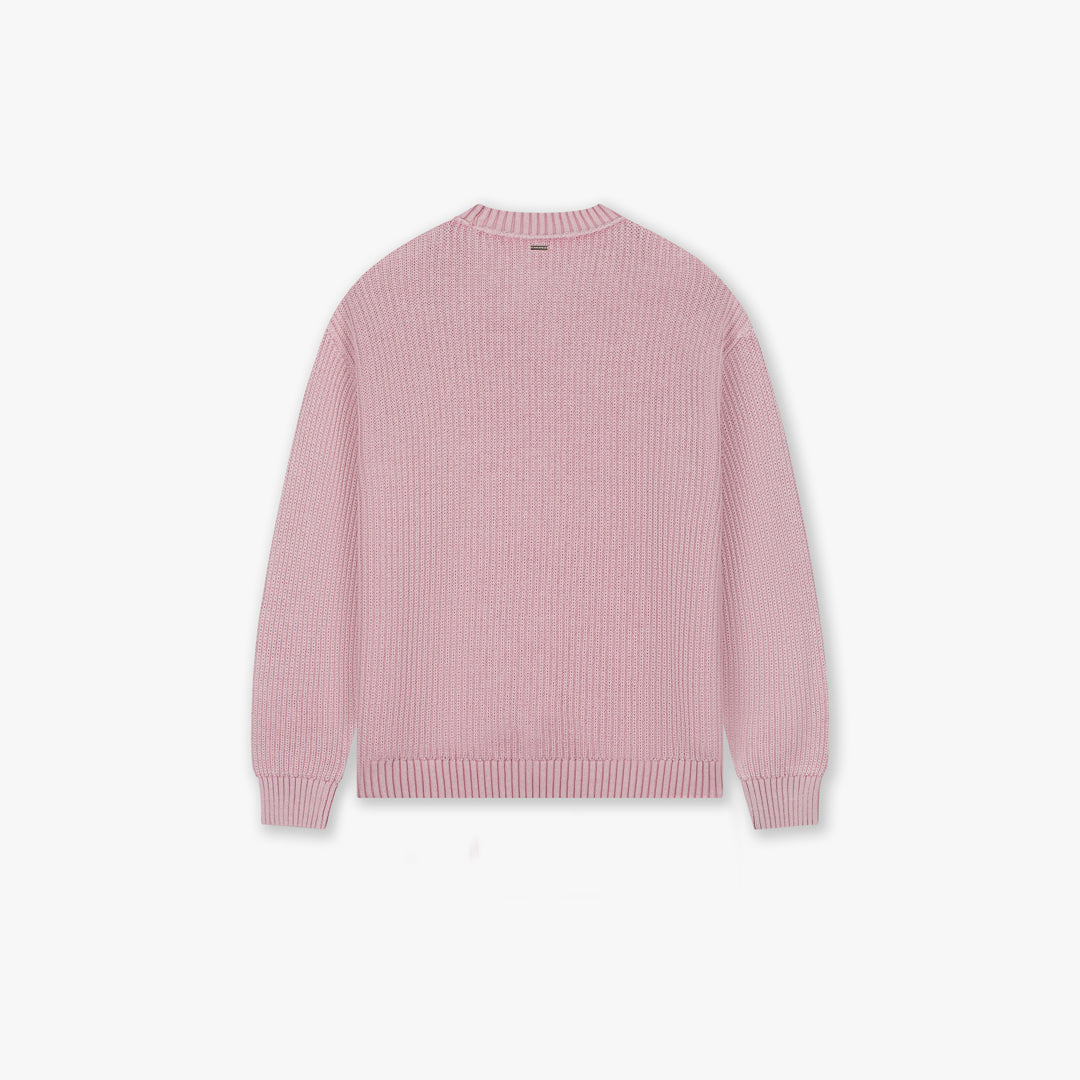 Croyez Ribbed Knit Sweater | Pink