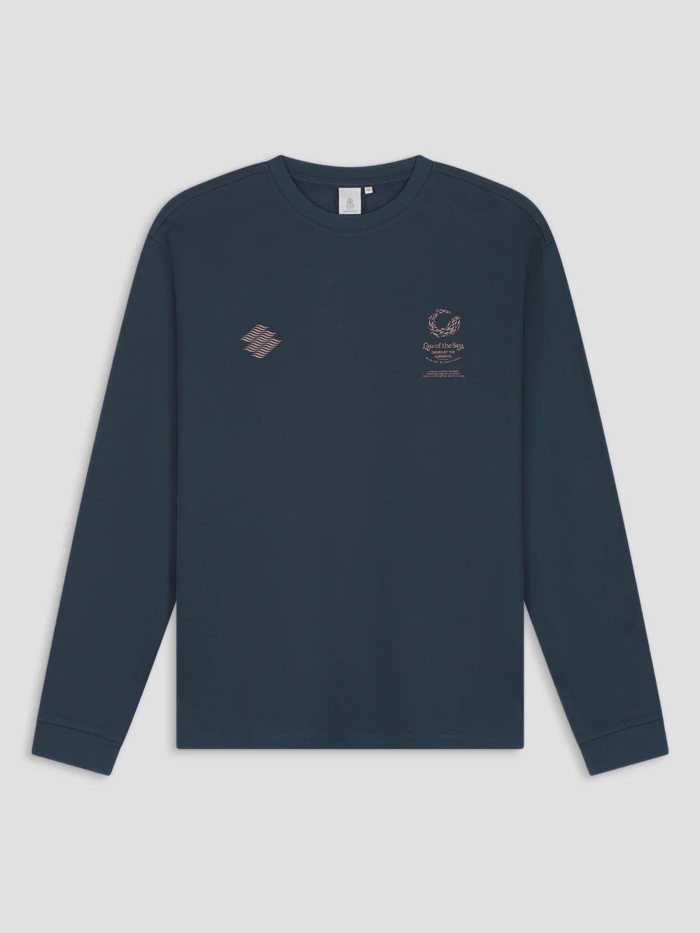 MAZU LONGSLEEVE ARTWORK T-SHIRT Mood Indigo