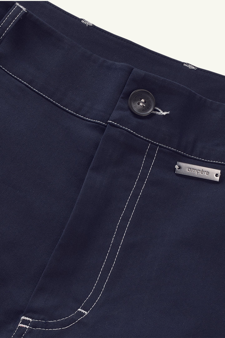 Ampère Erwin Garbadine Short in Dark Sapphire