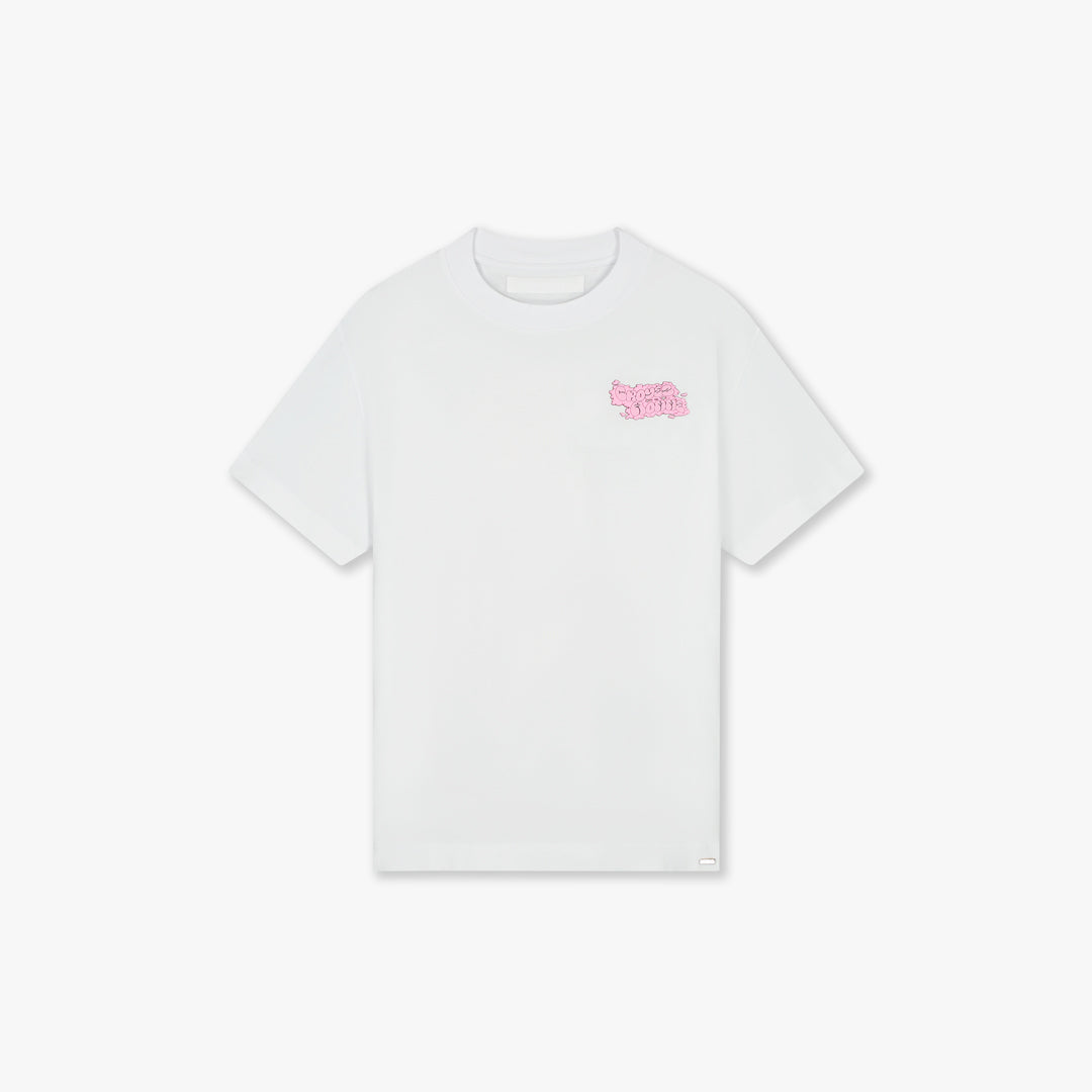 Croyez Fleur Heureuse T-Shirt White