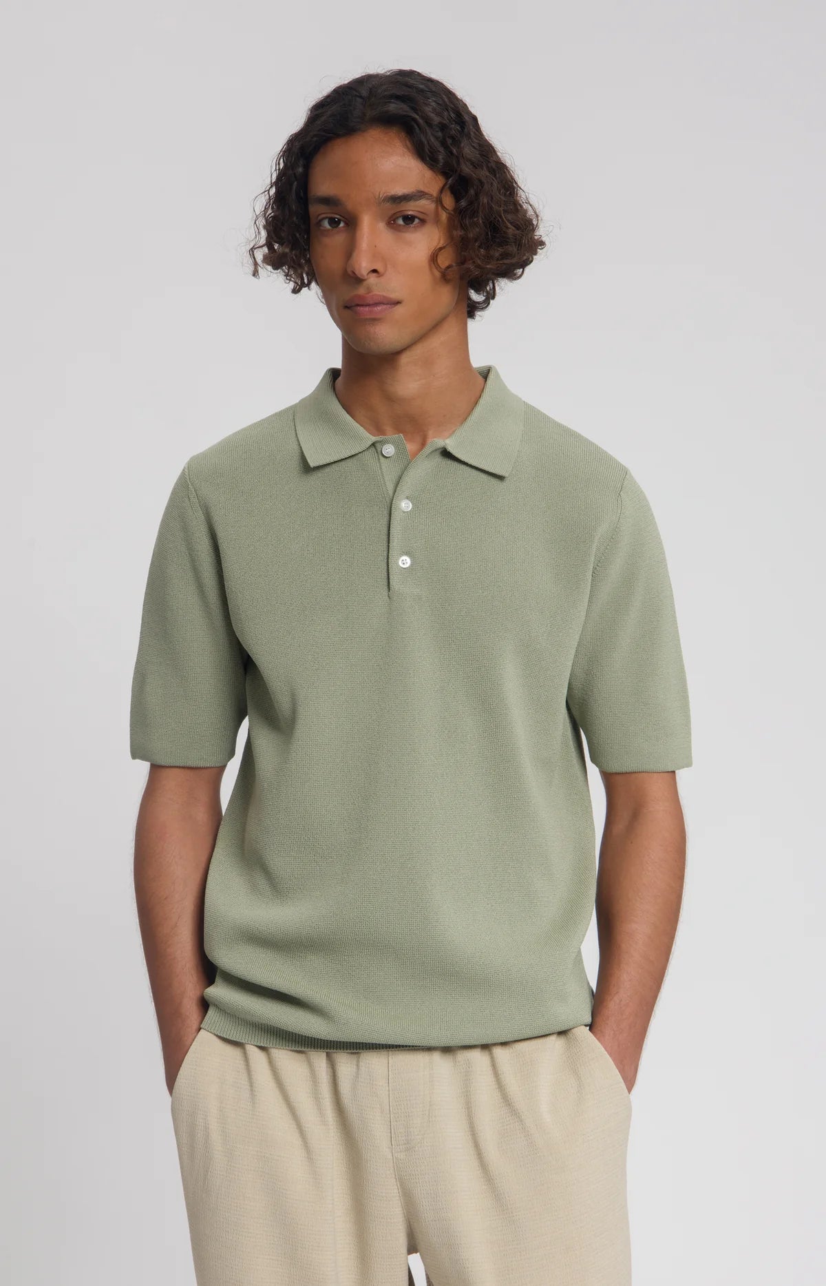 LAW OF THE SEA TIDE MILANO KNITTED POLO Tea