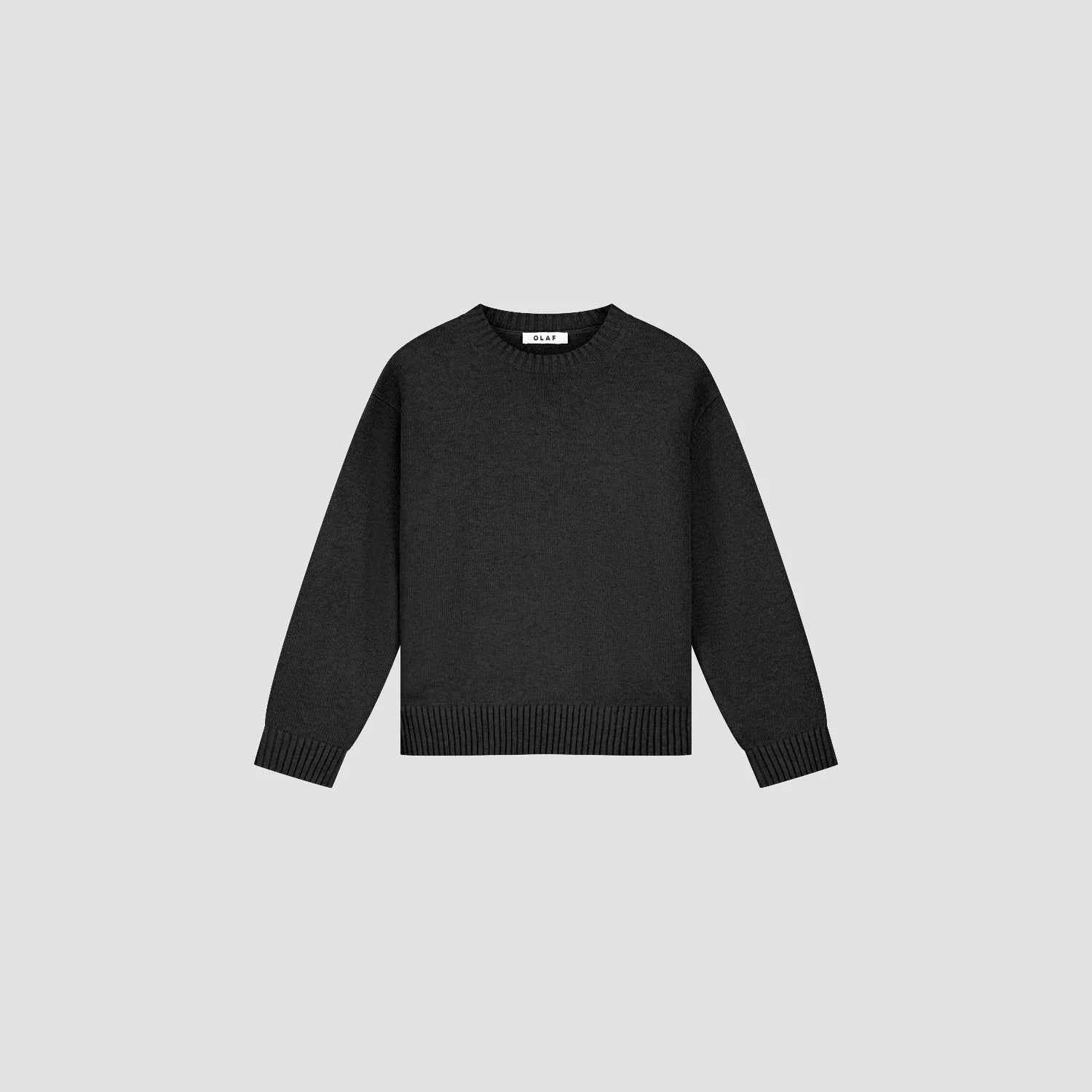 OLAF ESSENTIAL KNITTED CREWNECK Black