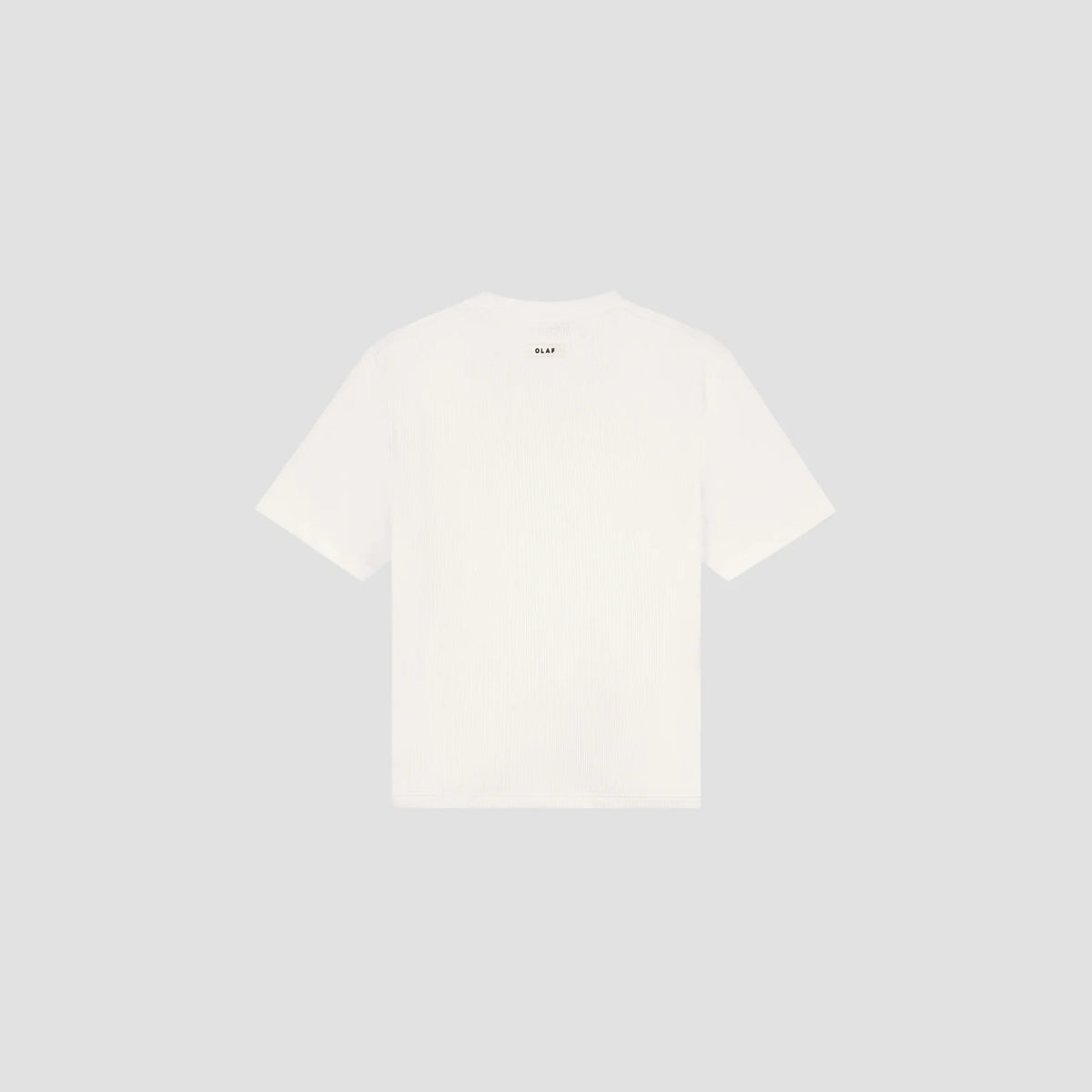 OLA RIBBED TEE Optical White