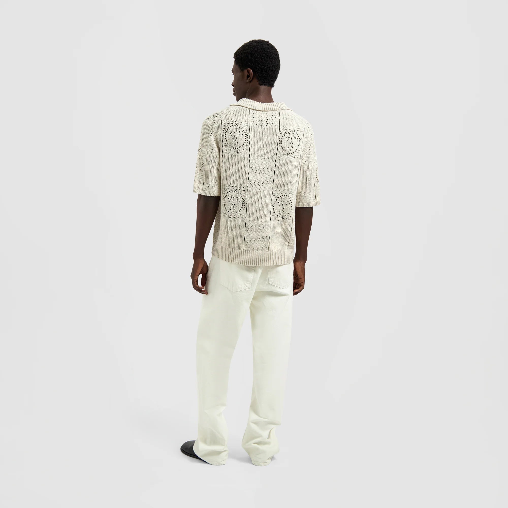 OLAF FACE LOGO KNIT POLO