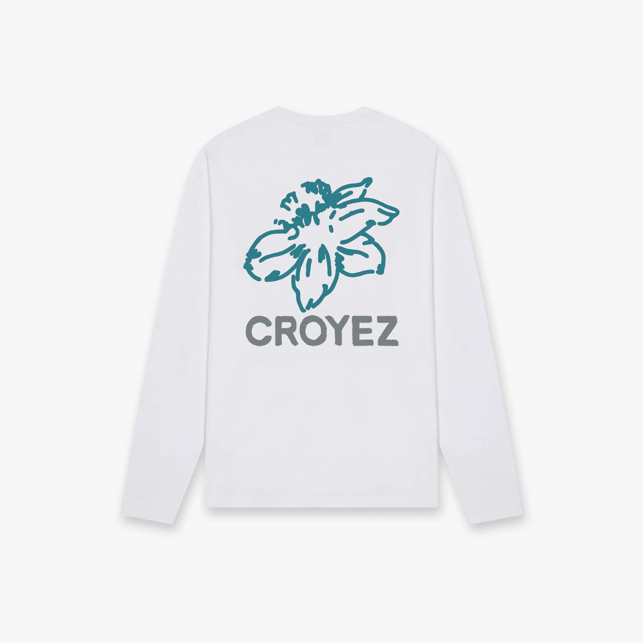 Croyez Gardener Longsleeve | White/Tiffany Blue
