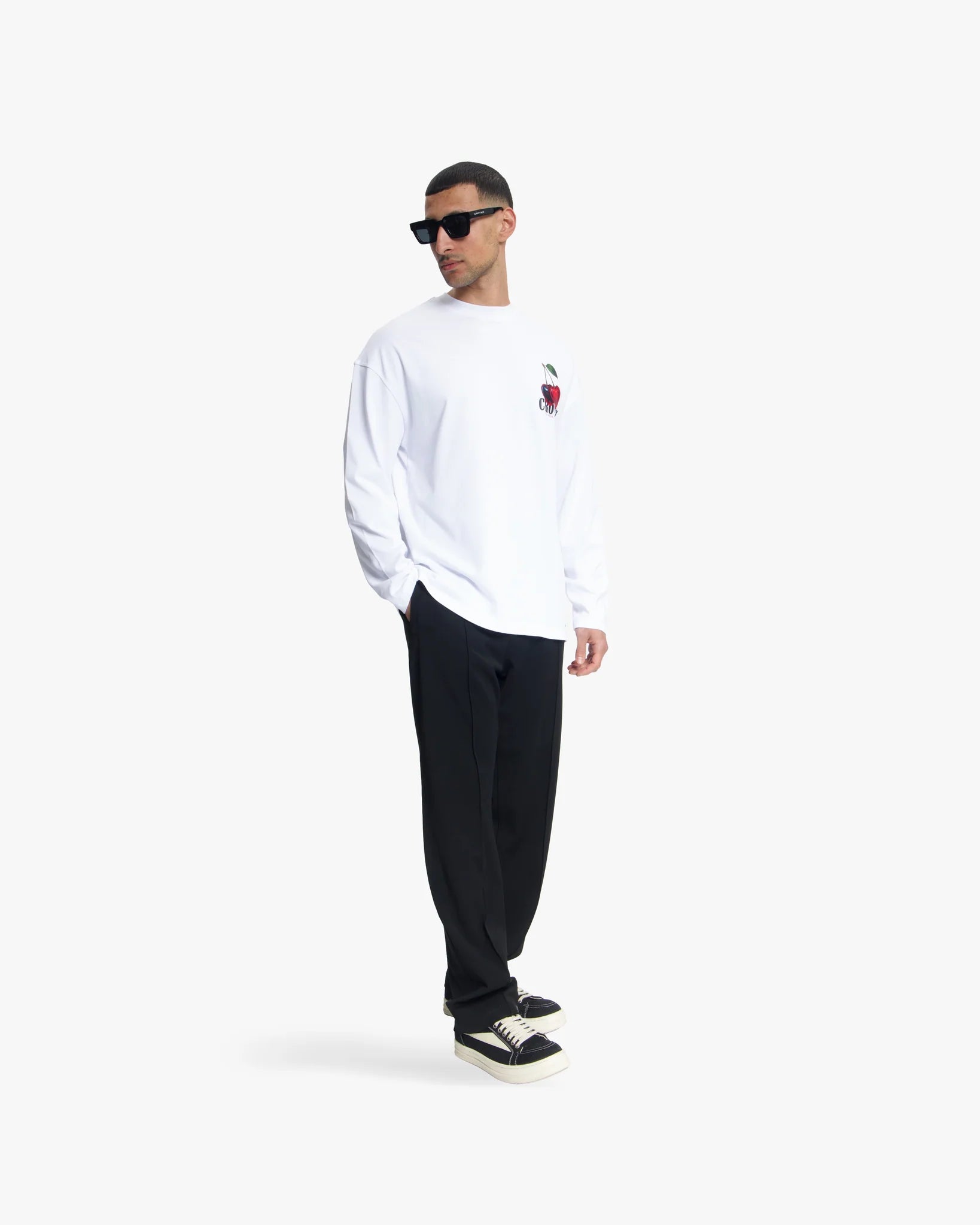 Croyez Cerise D'Amour Longsleeve | White