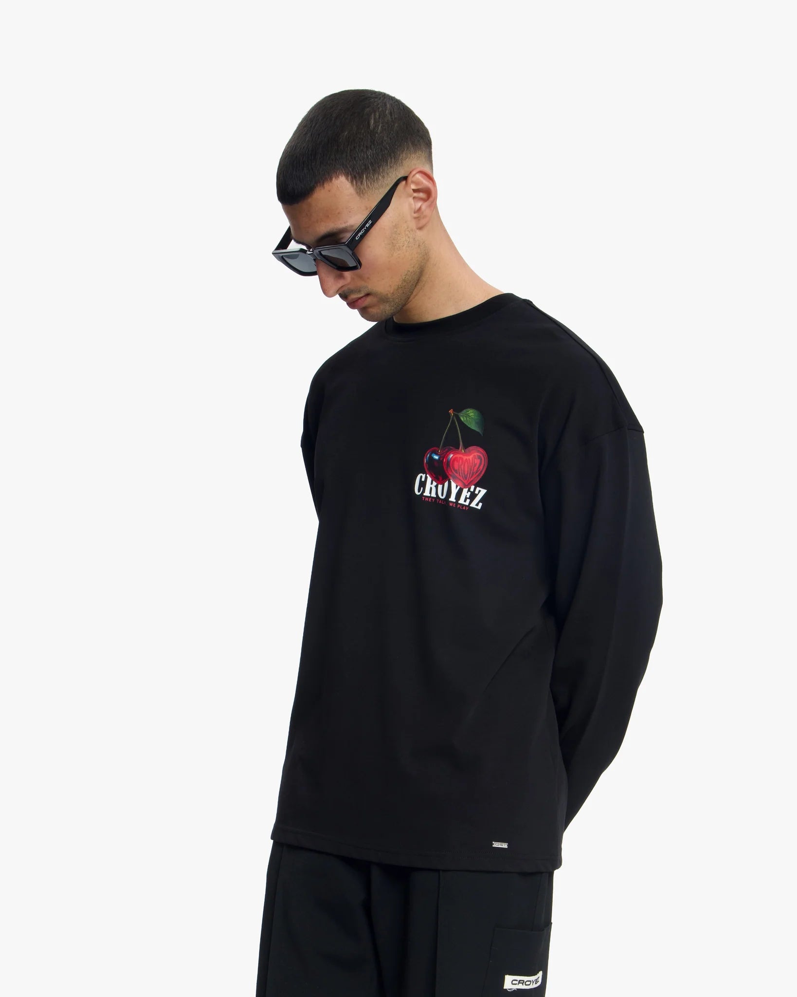 Croyez Cerise D'Amour Longsleeve | Zwart