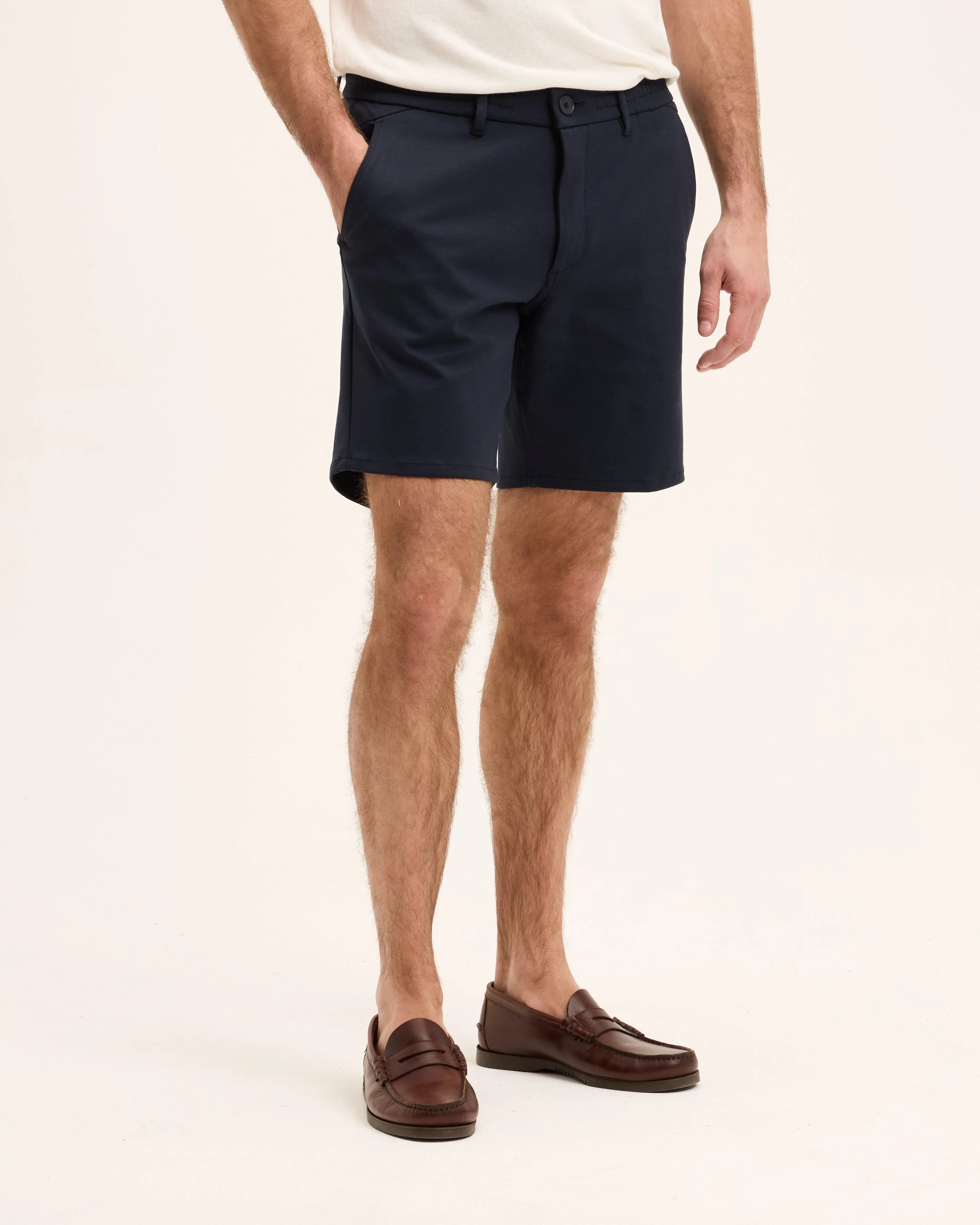 GOOD PEOPLE Harlem Slim Fit Chino Short Navy