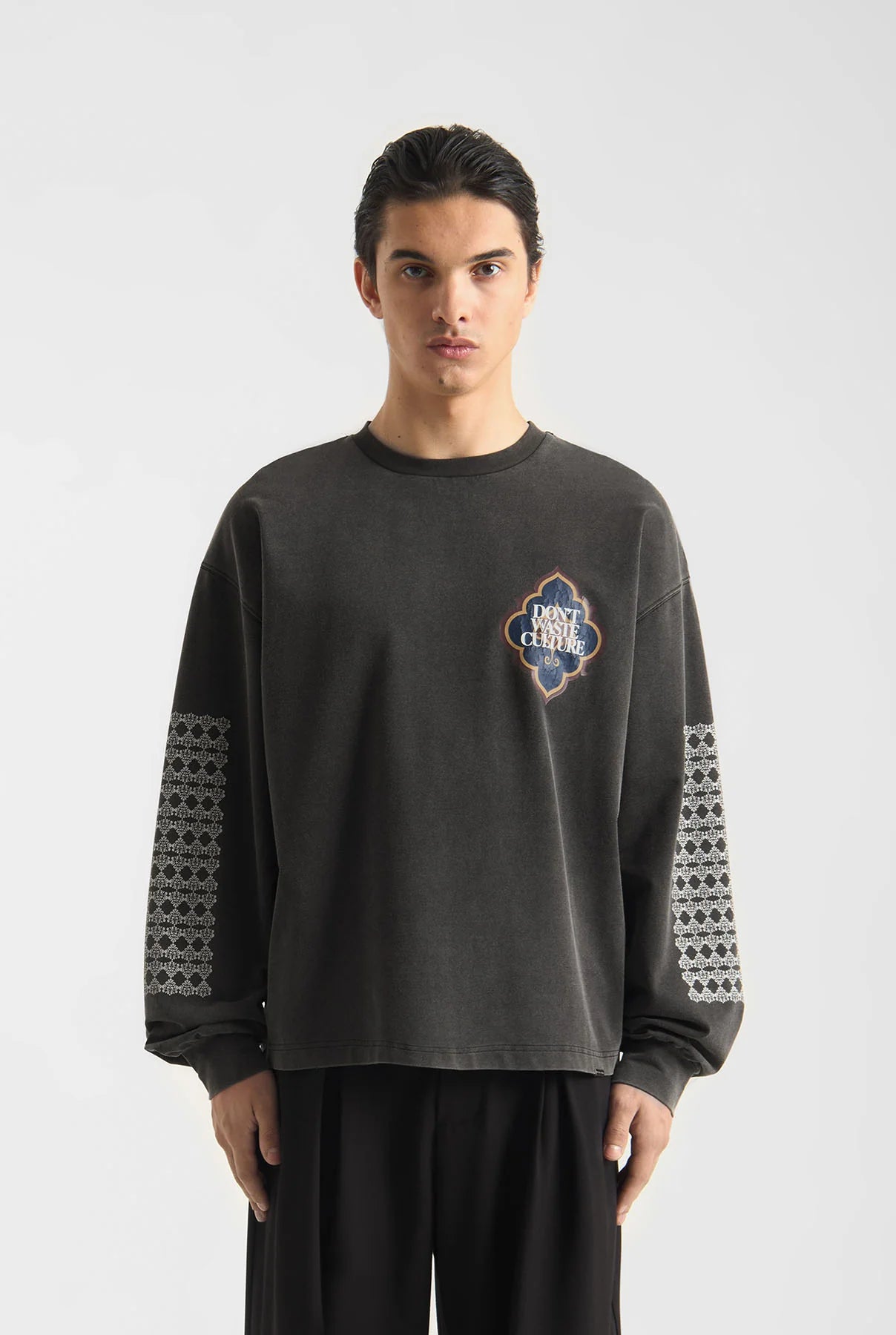 DON'T WASTE CULTURE HIMARIYU LONGSLEEVE | WASHED BLACK